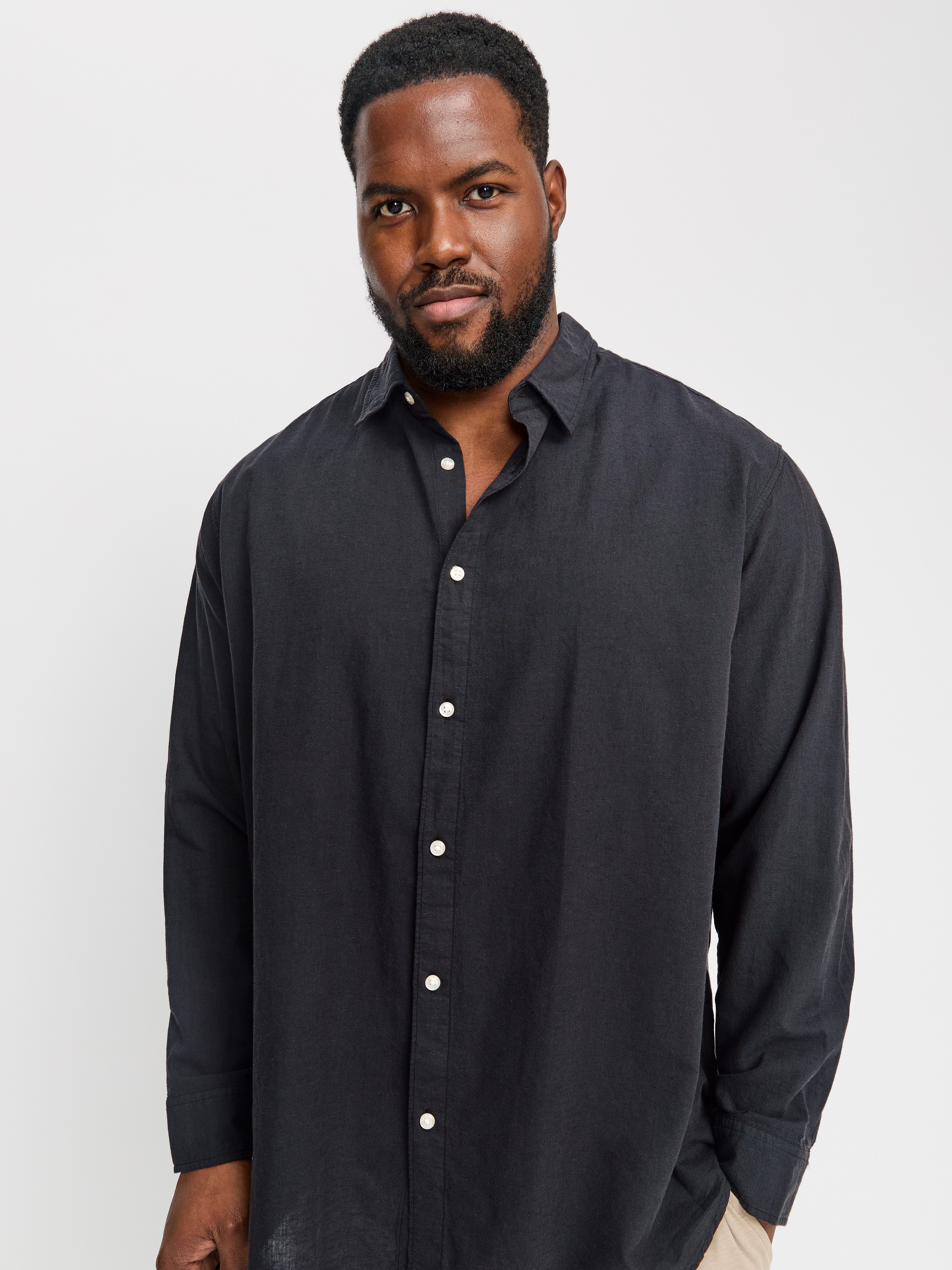 Jack & Jones PlusSize Overhemd met lange mouwen JJEBREEZE SHIRT LS SN PLS