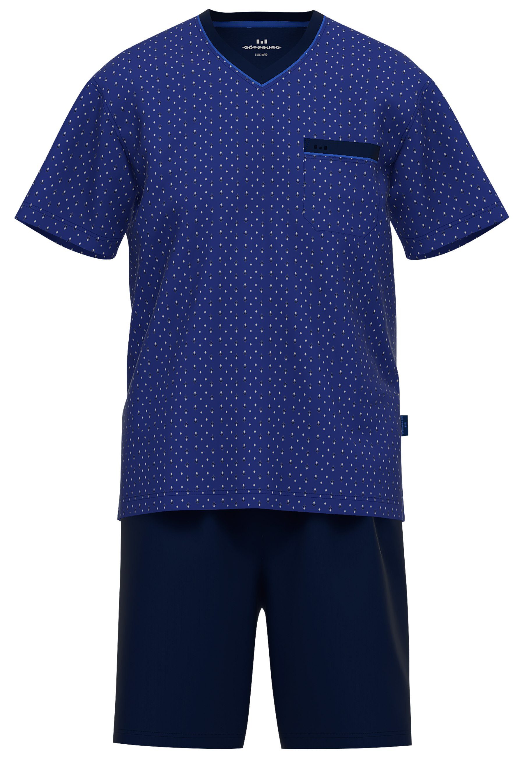 GÖTZBURG Shortama Waterford met moderne v-hals (2-delig)