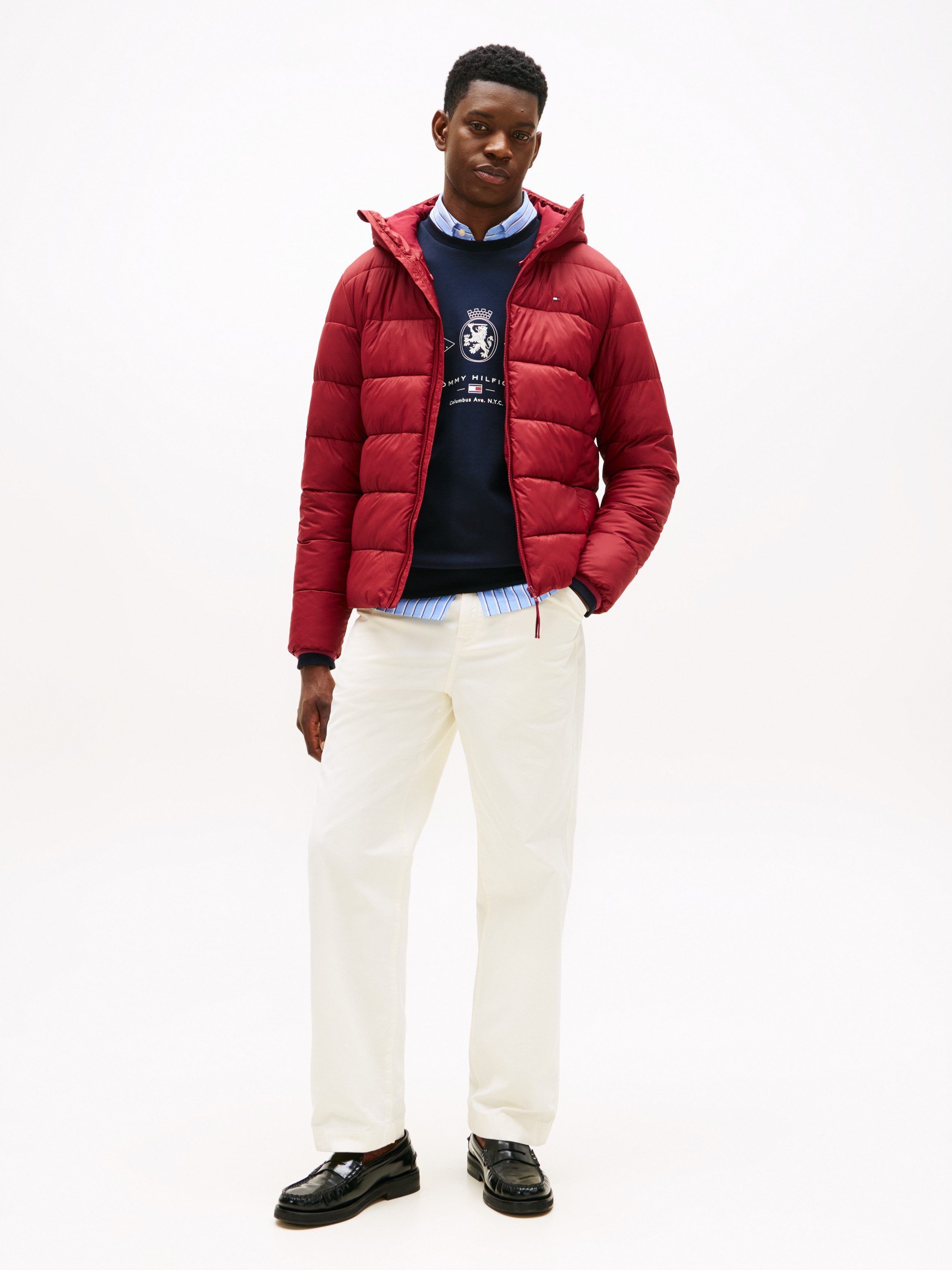 Tommy Hilfiger Gewatteerde jas MID WEIGHT HOODED JACKET