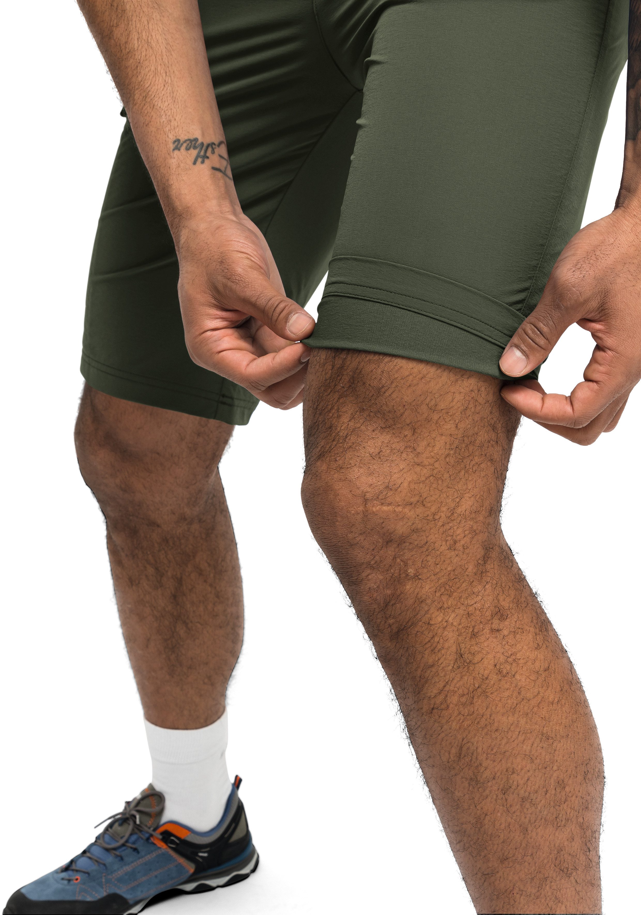 Maier Sports Functionele short Norit Short M Heren shorts, korte outdoorbroek, bermuda met 5 zakken, regular fit