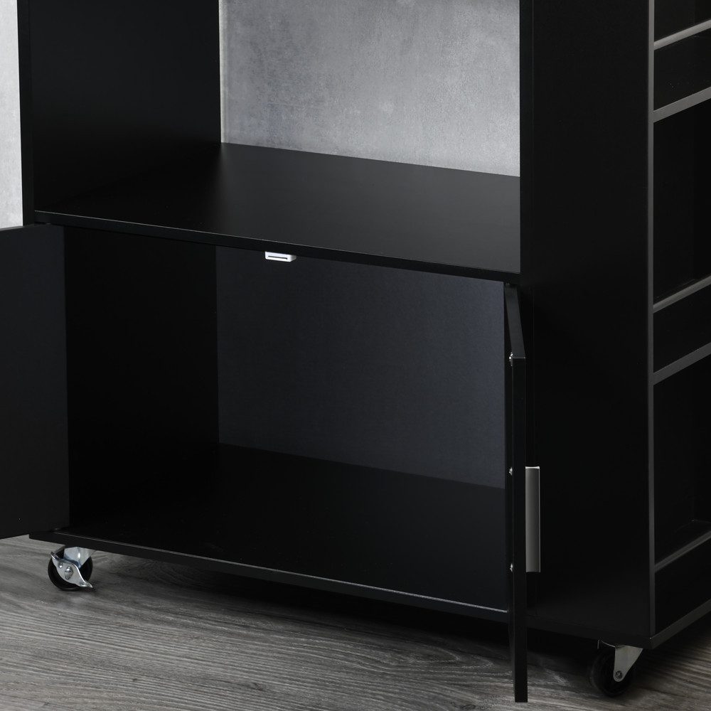 KESPER for kitchen & home Keukentrolley Servieswagen, FSC met 4 volledig beweegbare zwenkwielen