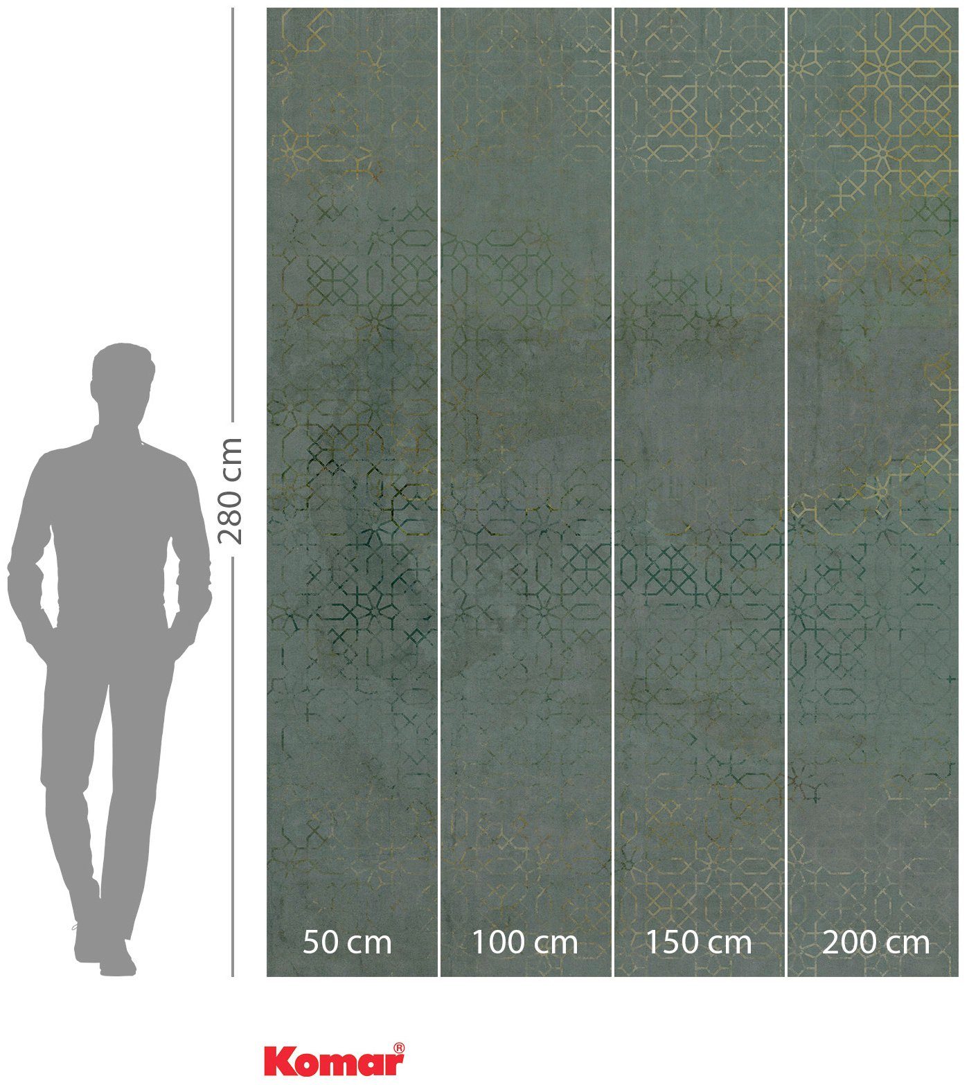 Komar Vliesbehang Digitale print vlies - Oriental Finery - Afmeting 200 x 280 cm