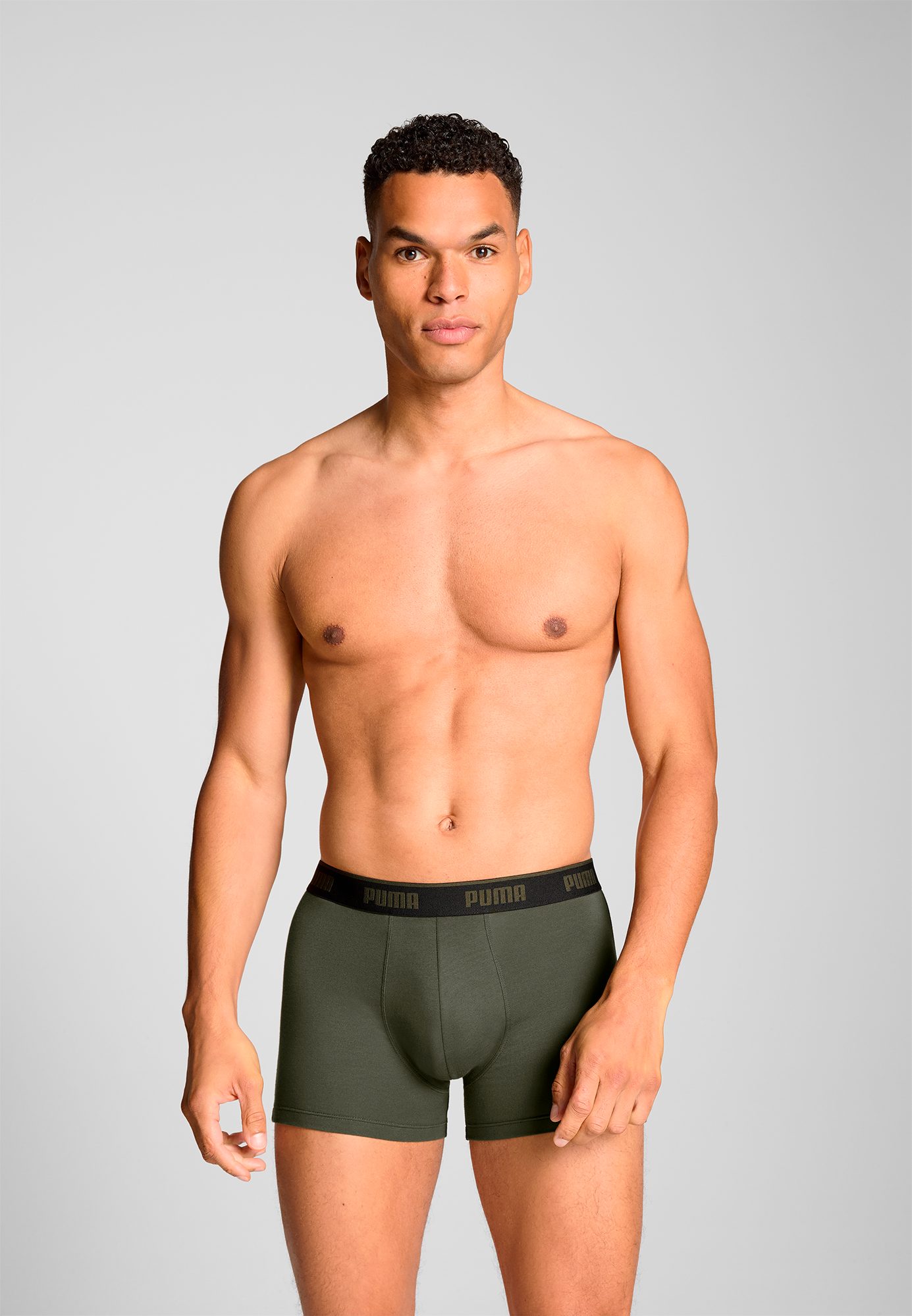 PUMA Boxershort PUMA MEN EVERYDAY BASIC BOXERS 3P Comfortabele elastische logotailleband (Set van 3)