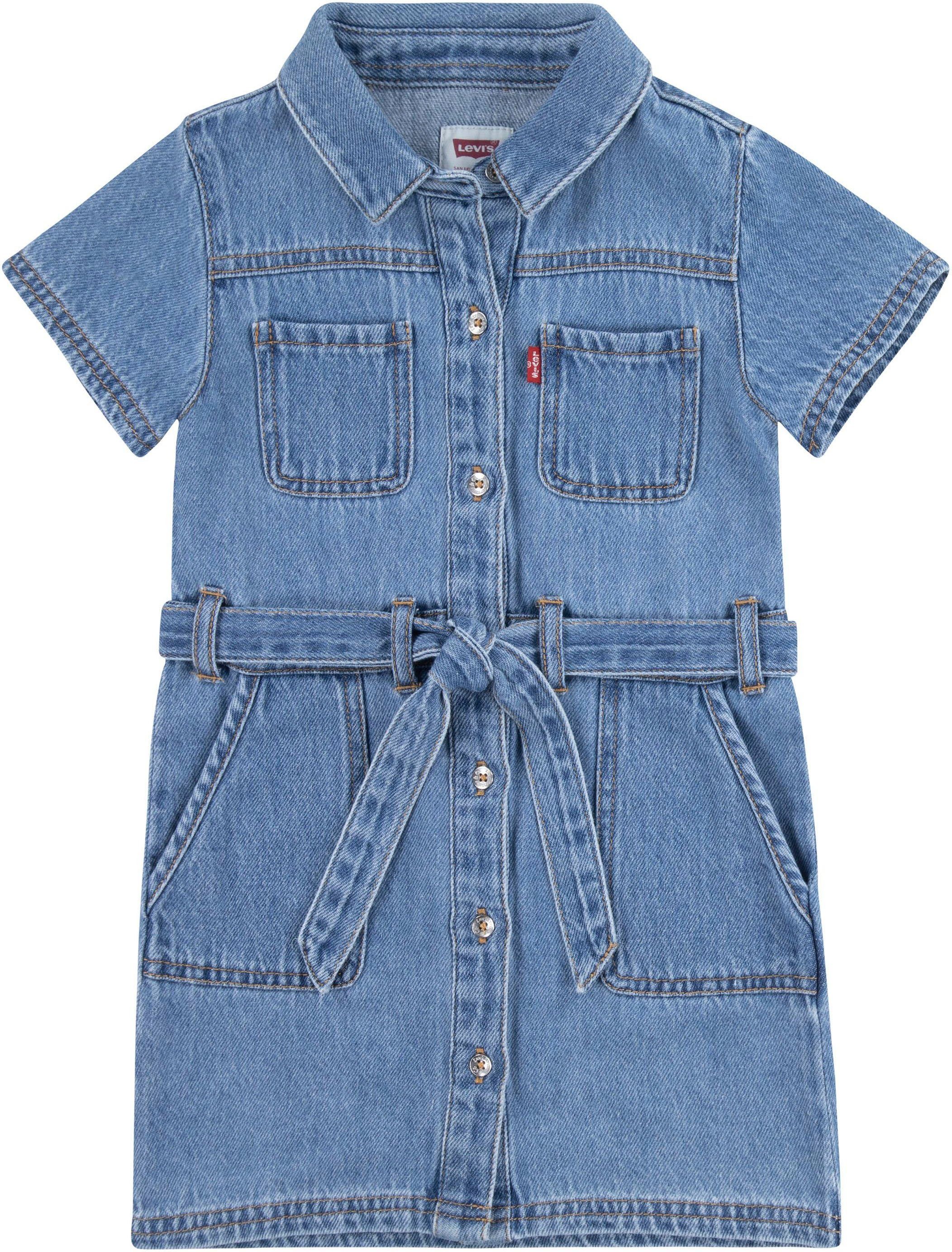 Levi's Kidswear Jeans jurk LVG ORGANIC UTILITY DRESS