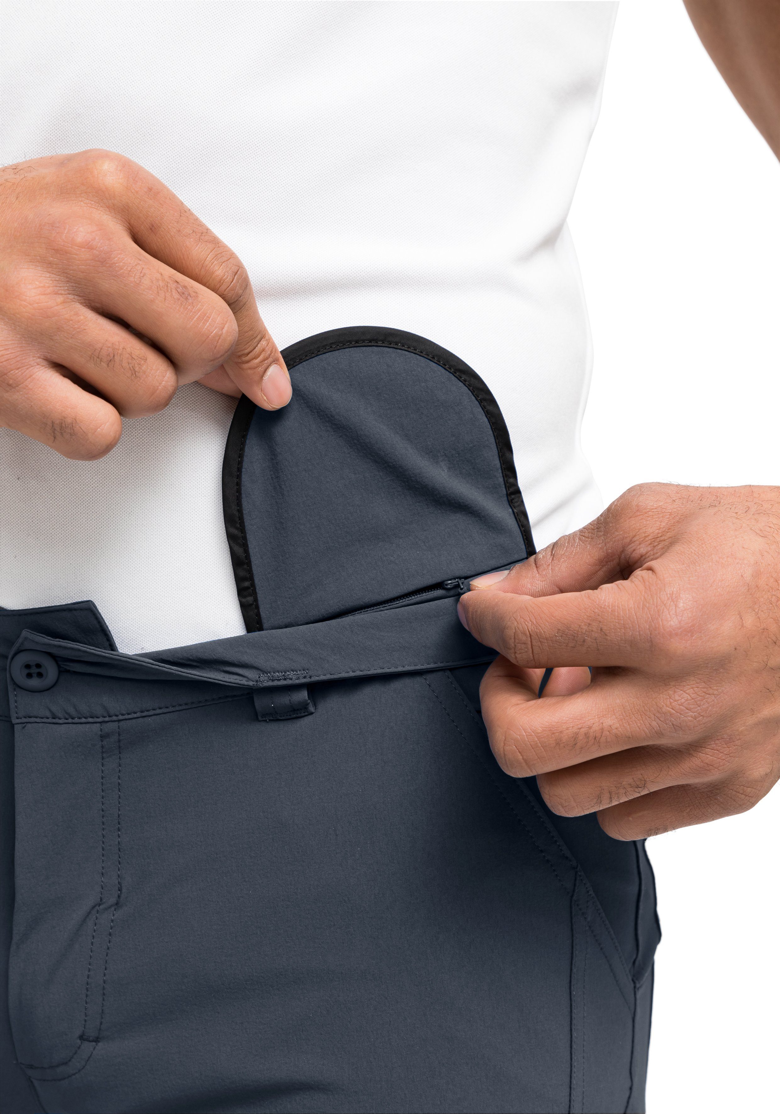 Maier Sports Functionele short Nil Short M Heren shorts, korte wandelbroek, outdoorbroek met 4 zakken, regular fit