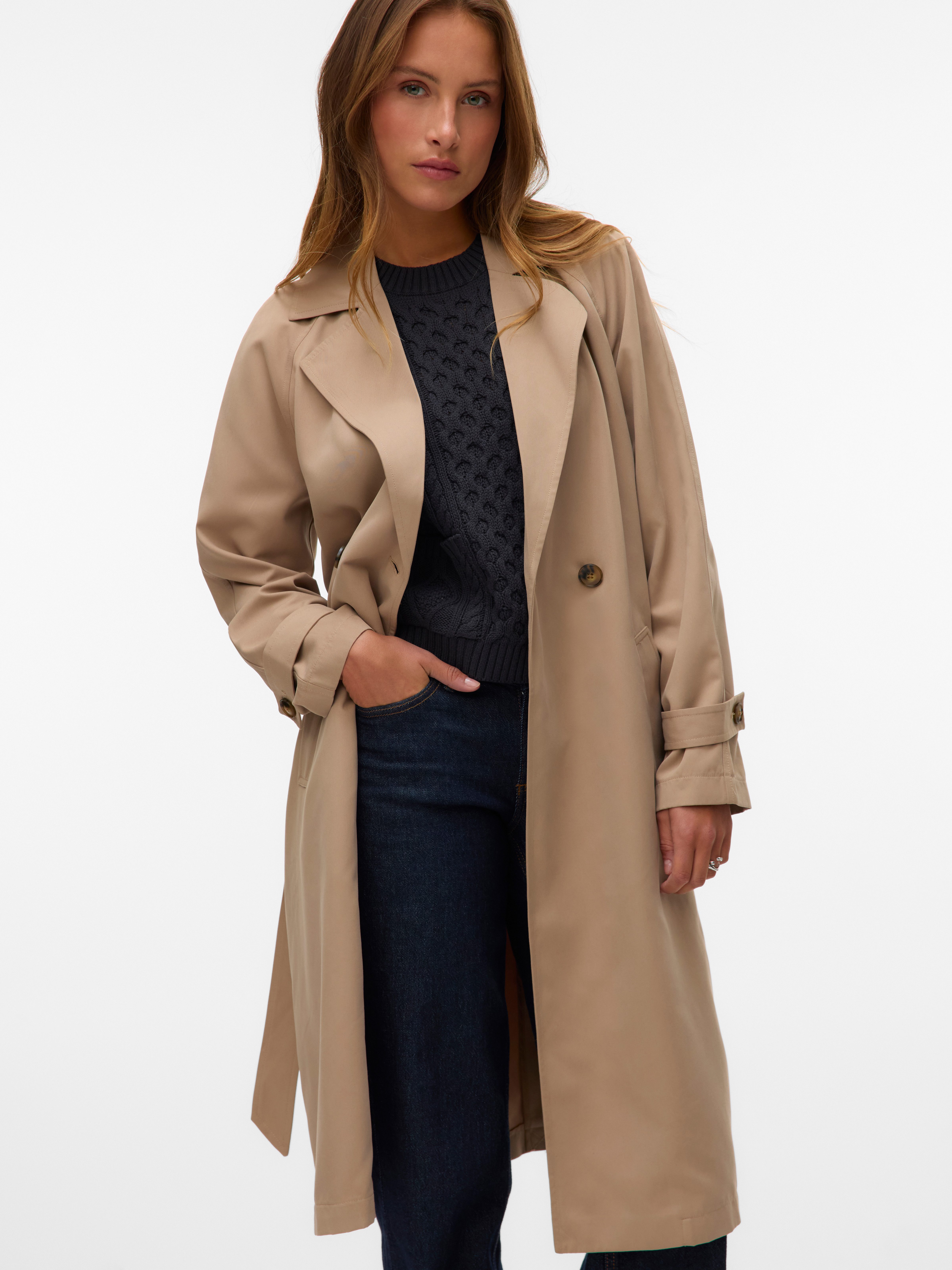 Vero Moda Trenchcoat VMLOU LONG TRENCHCOAT NOOS
