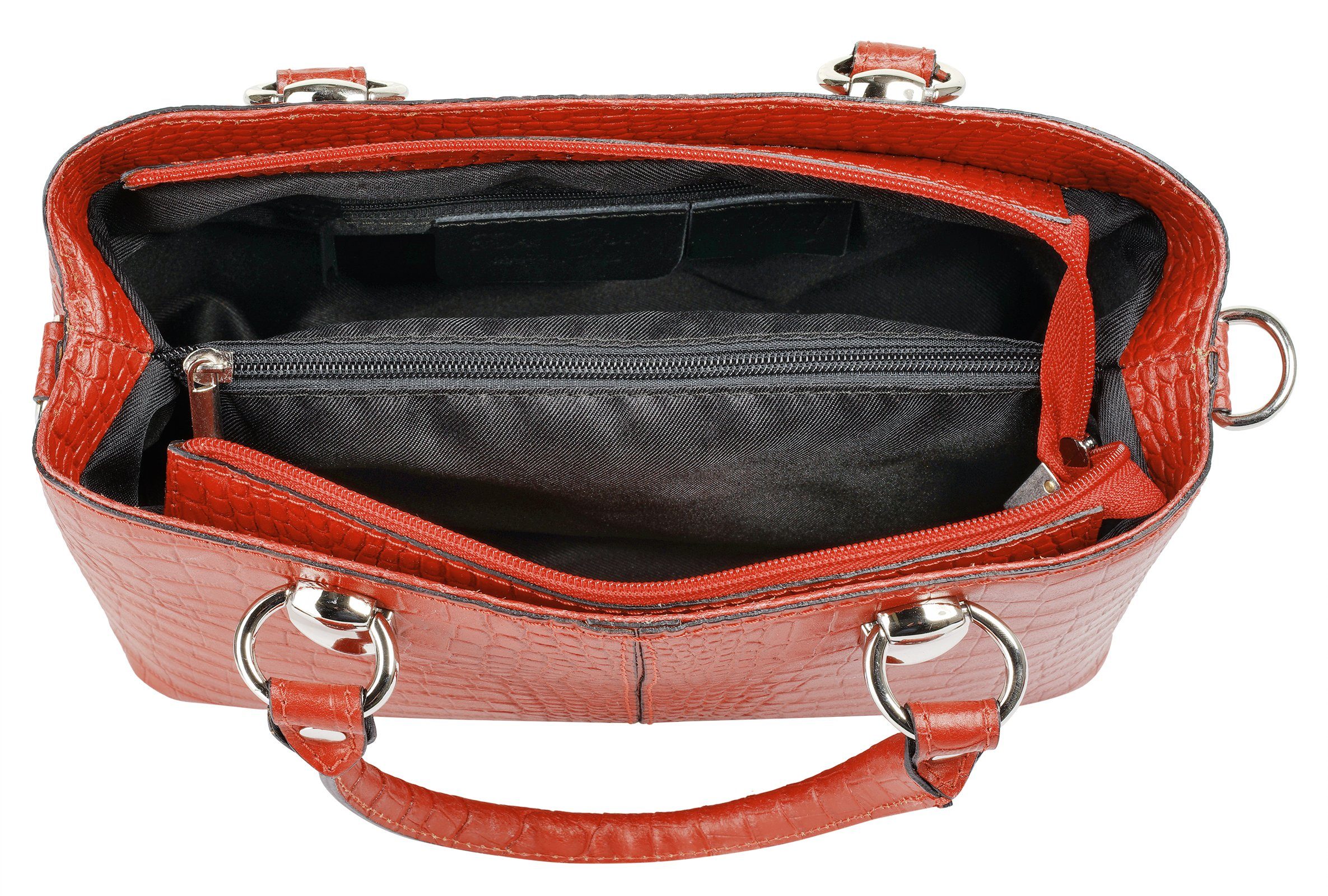 Cluty Schoudertas echt leer, made in italy