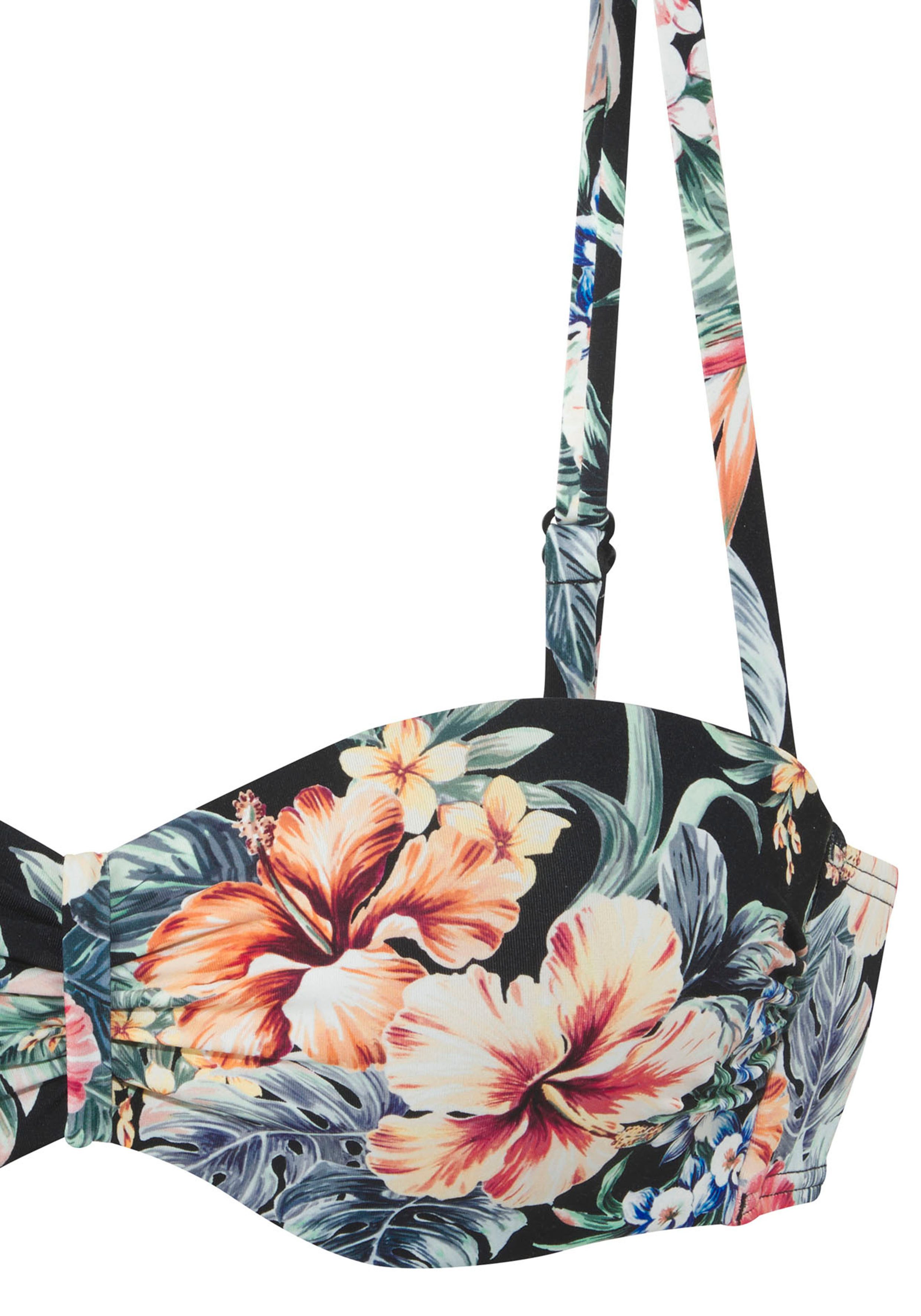 Lascana Beugelbandeau bikinitop Salsa met mooie bloemenprint