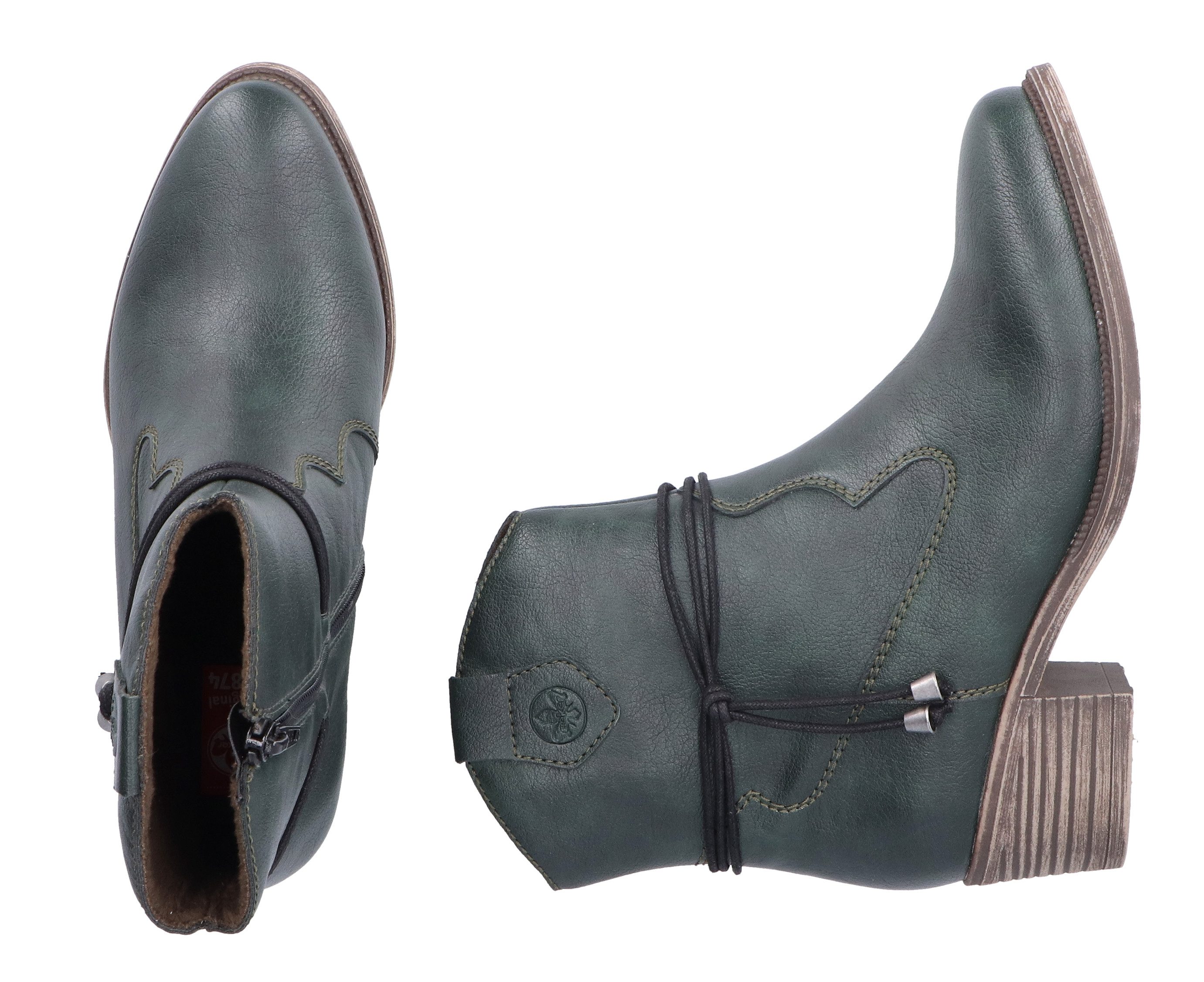 Rieker Cowboylaarsjes cowboylaarzen, enkellaars, hakken, in spitse vorm