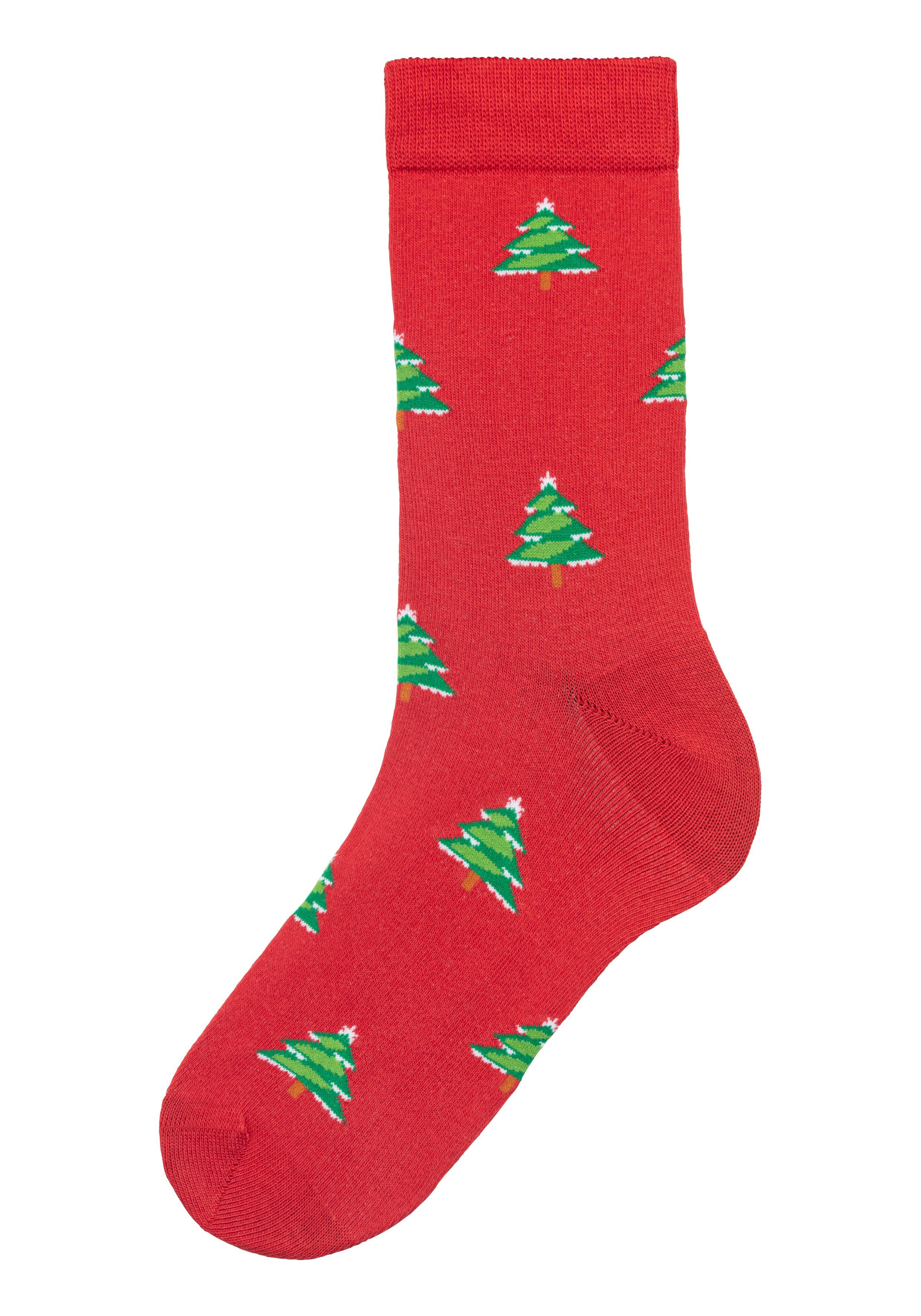John Devin Sokken met verschillende kerstmotieven (set, 3 paar)