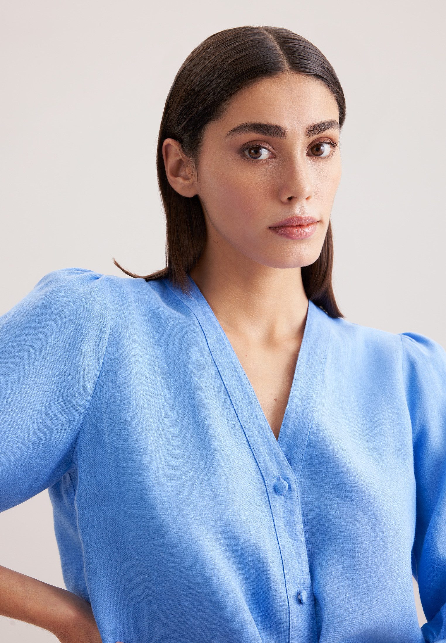 seidensticker Klassieke blouse Zwarte roos