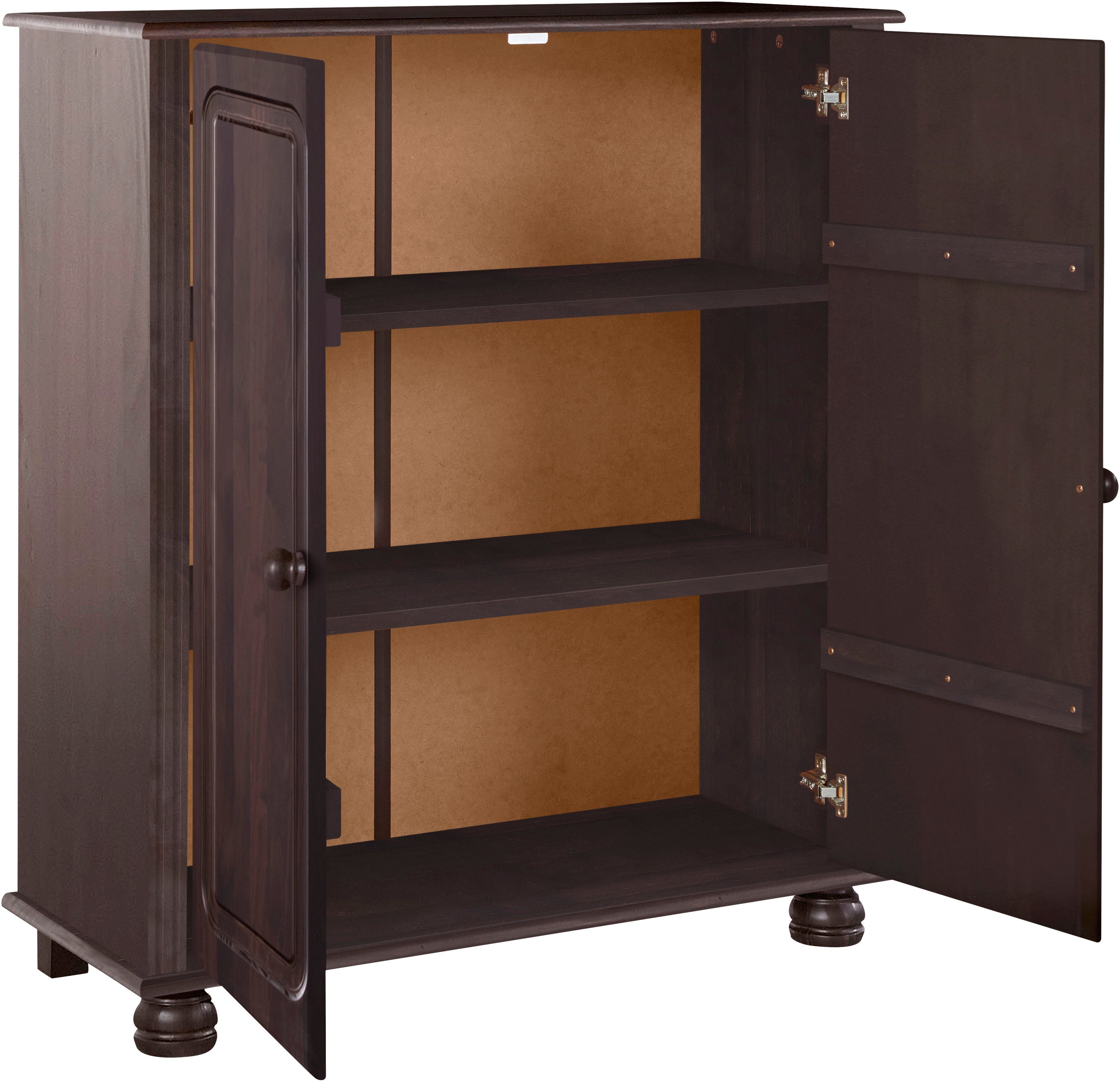 Home affaire Highboard Mette Commode met 2 planken, breedte 85cm, diepte 34 cm, hoogte 95 cm