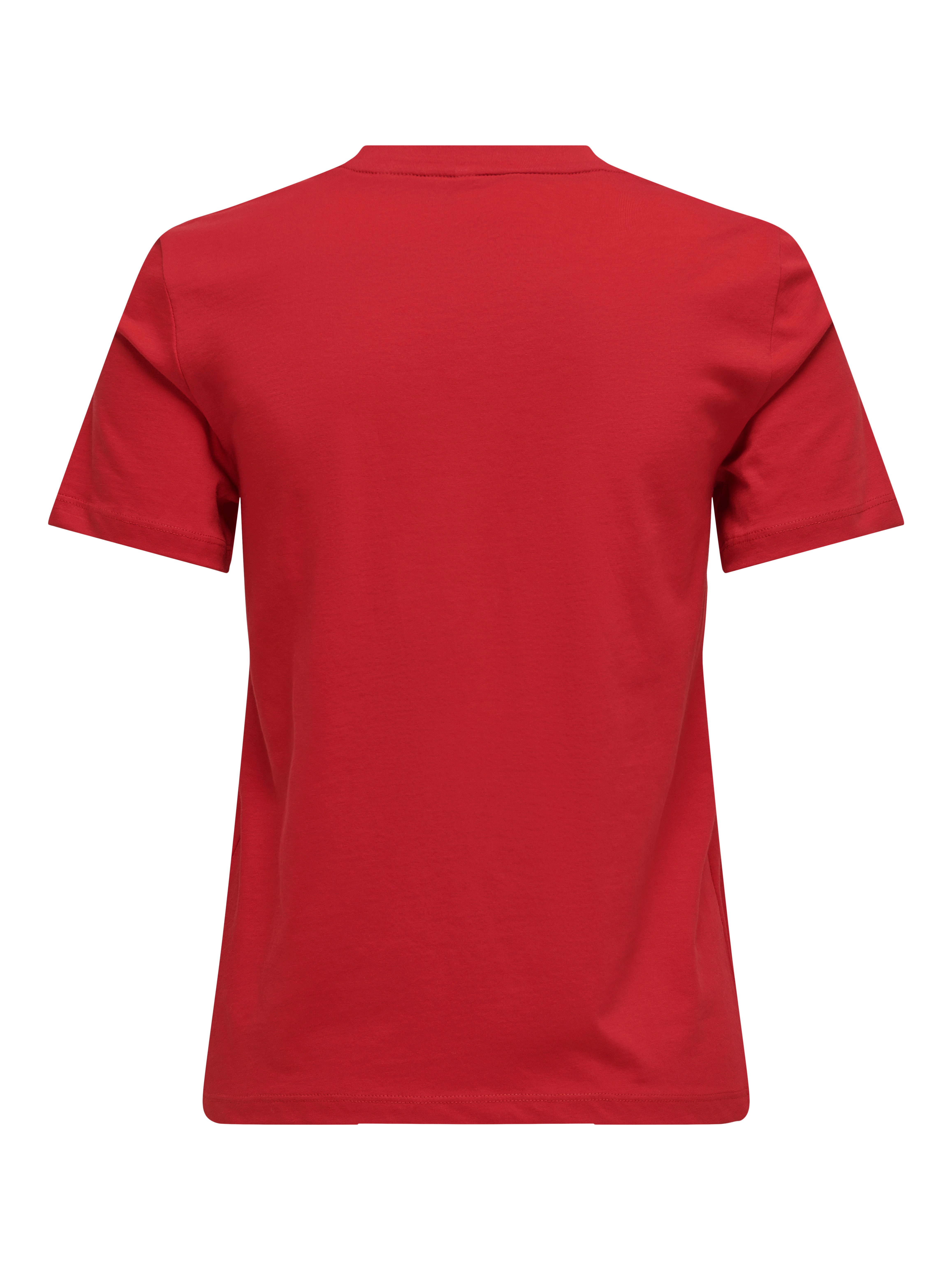 Only Shirt met korte mouwen ONLKITA LIFE REG S S TOP BOX XMAS JRS