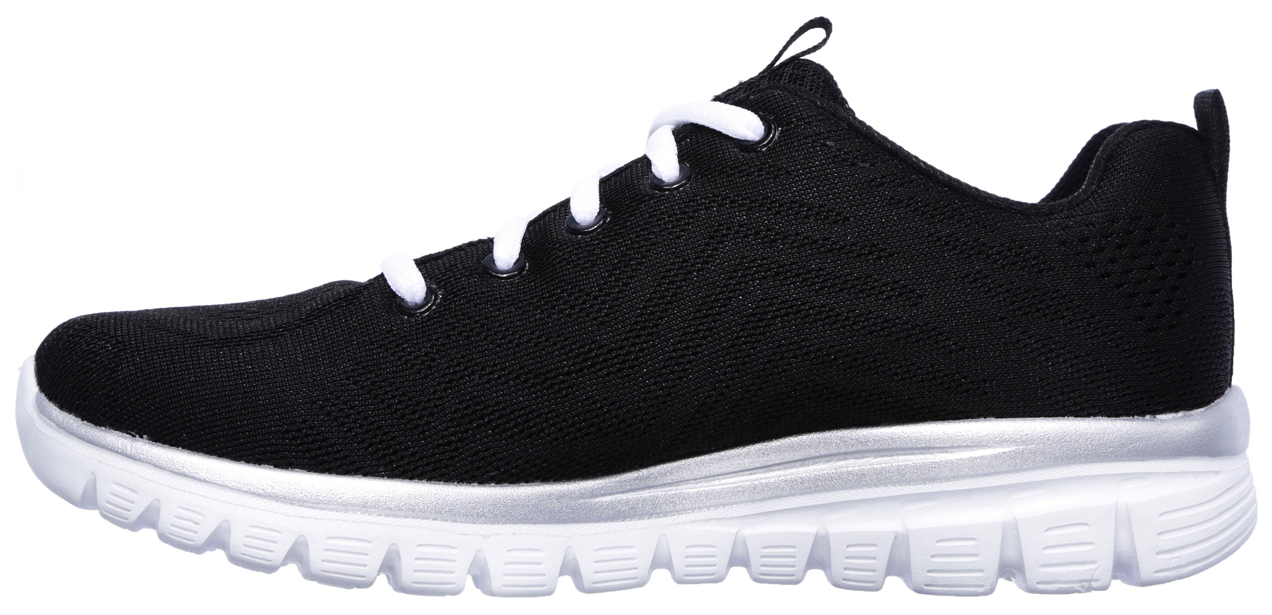 Skechers Sneakers Graceful - Get Connected Vrijetijdsschoen, lage schoen, veterschoen in schoenwijdte G (wijd)