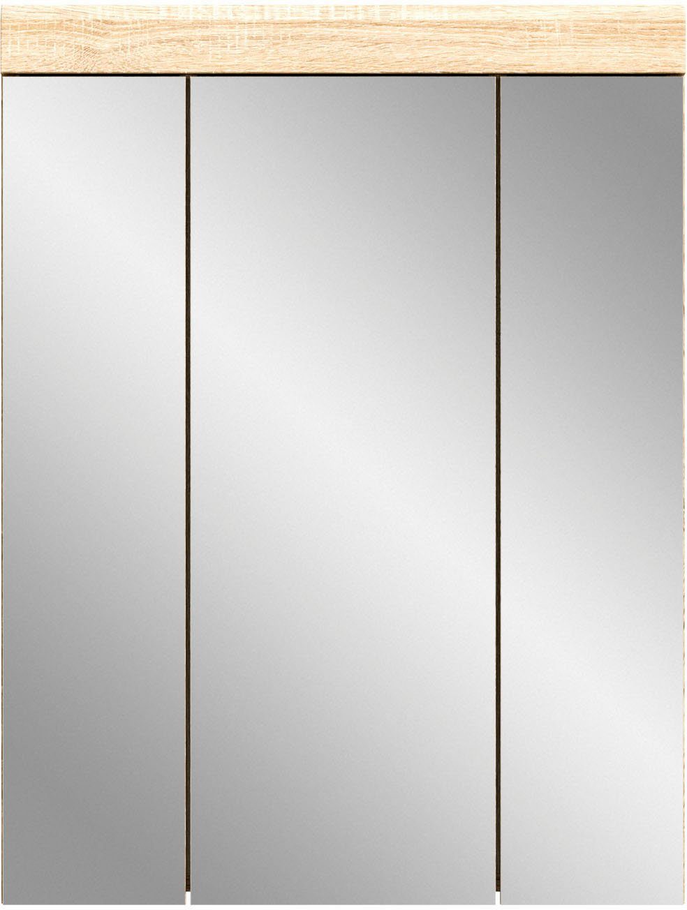 inosign badkamerspiegelkast siena badkamermeubel, spiegelkast, breedte 60 cm (1 stuk) wit
