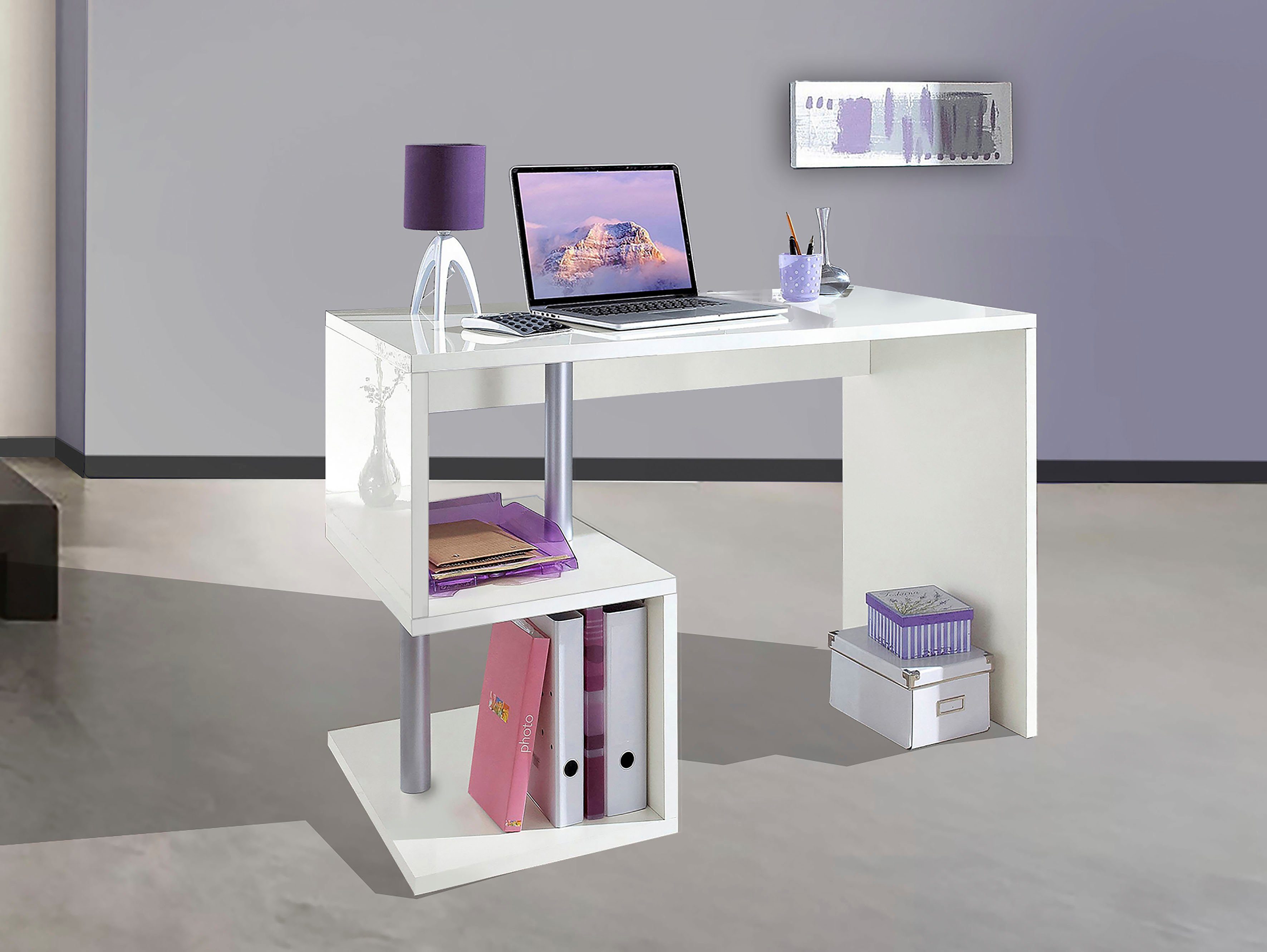 INOSIGN Bureau Essence, modern ontwerp in verschillende breedtes, met en zonder monitorsteun, gemaakt in italië