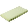 goezze badmat monaco, totaalgewicht 1,1 kg-m² badmat, badstofkwaliteit, unikleurig, met randdessin, puur katoen, wasbaar (1 stuk) groen