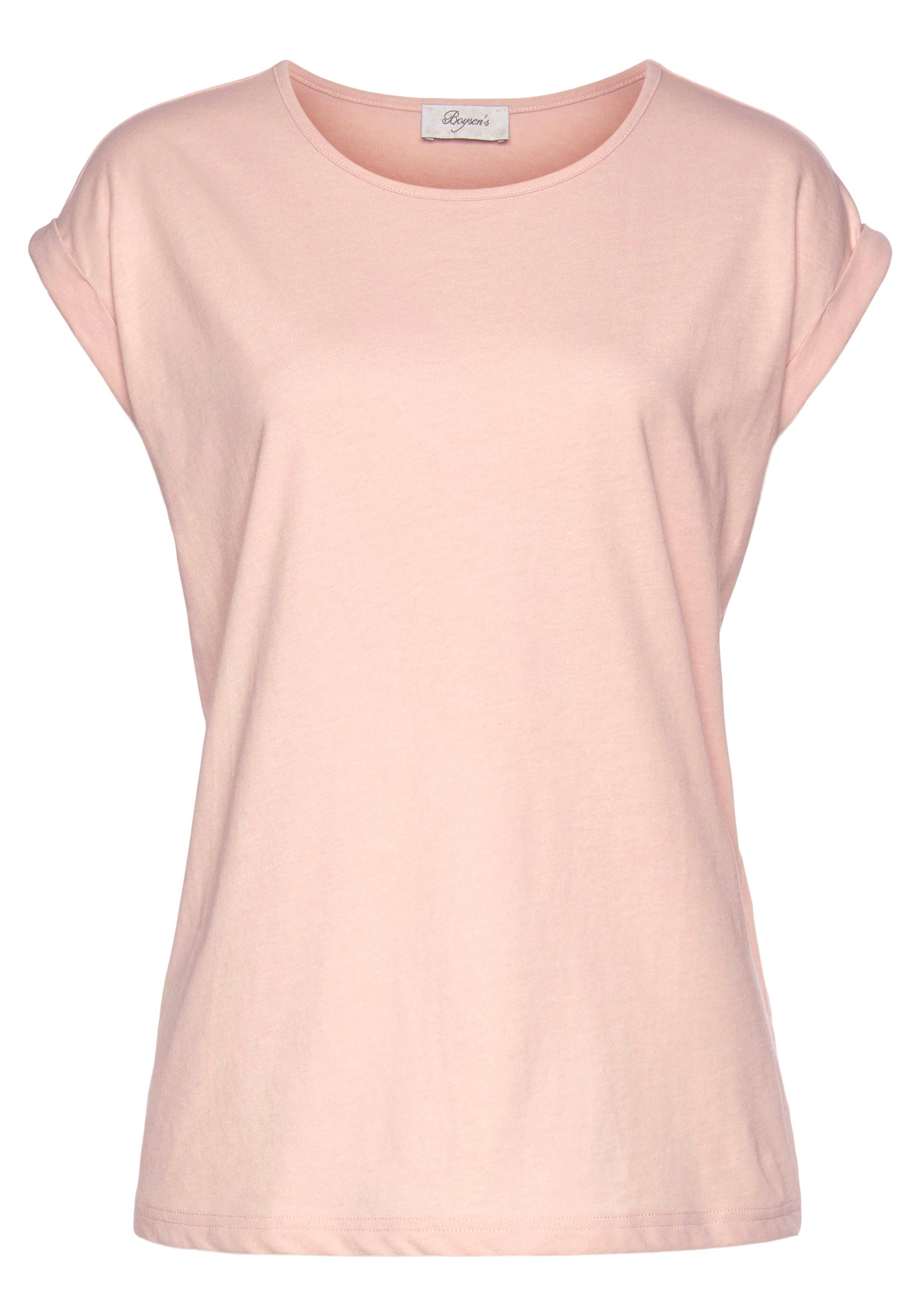 Boysen's T-shirt Korte mouwen, basic, ronde hals, voor vrije tijd en sport (set)