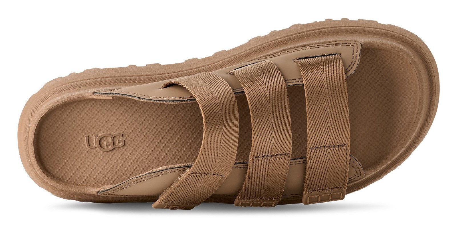 UGG Slippers GOLDENGLOW SLIDE , plateauschoen, sandaal, flats met voetbed