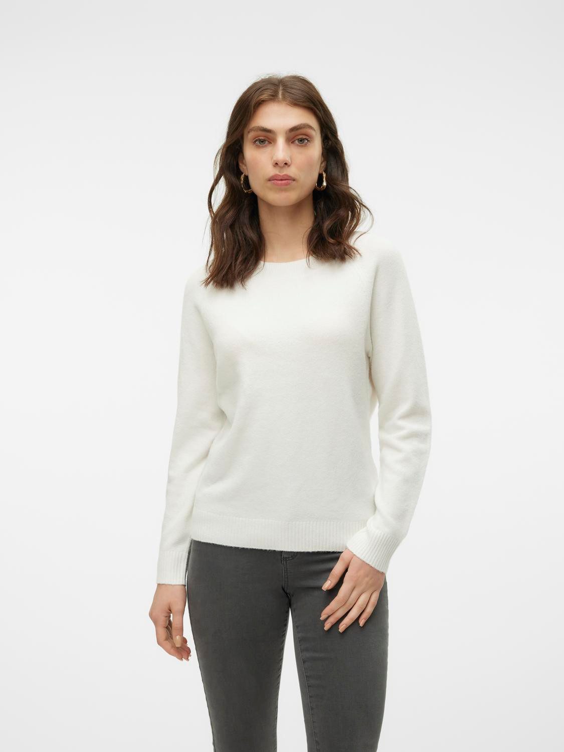 Vero Moda Trui met ronde hals VMDOFFY LS O-NECK BLOUSE GA NOOS