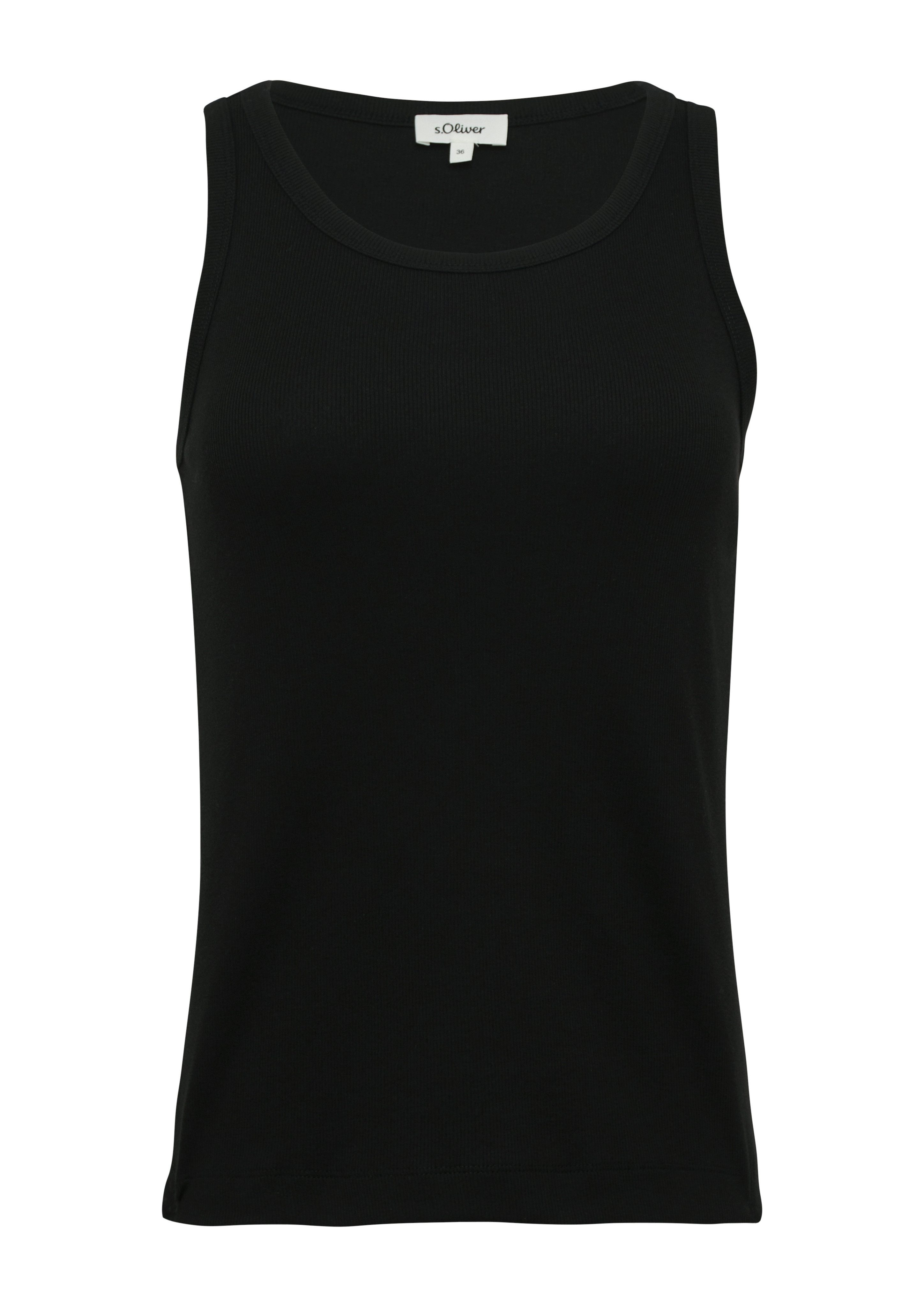s.Oliver Geribde tanktop met ribstructuur