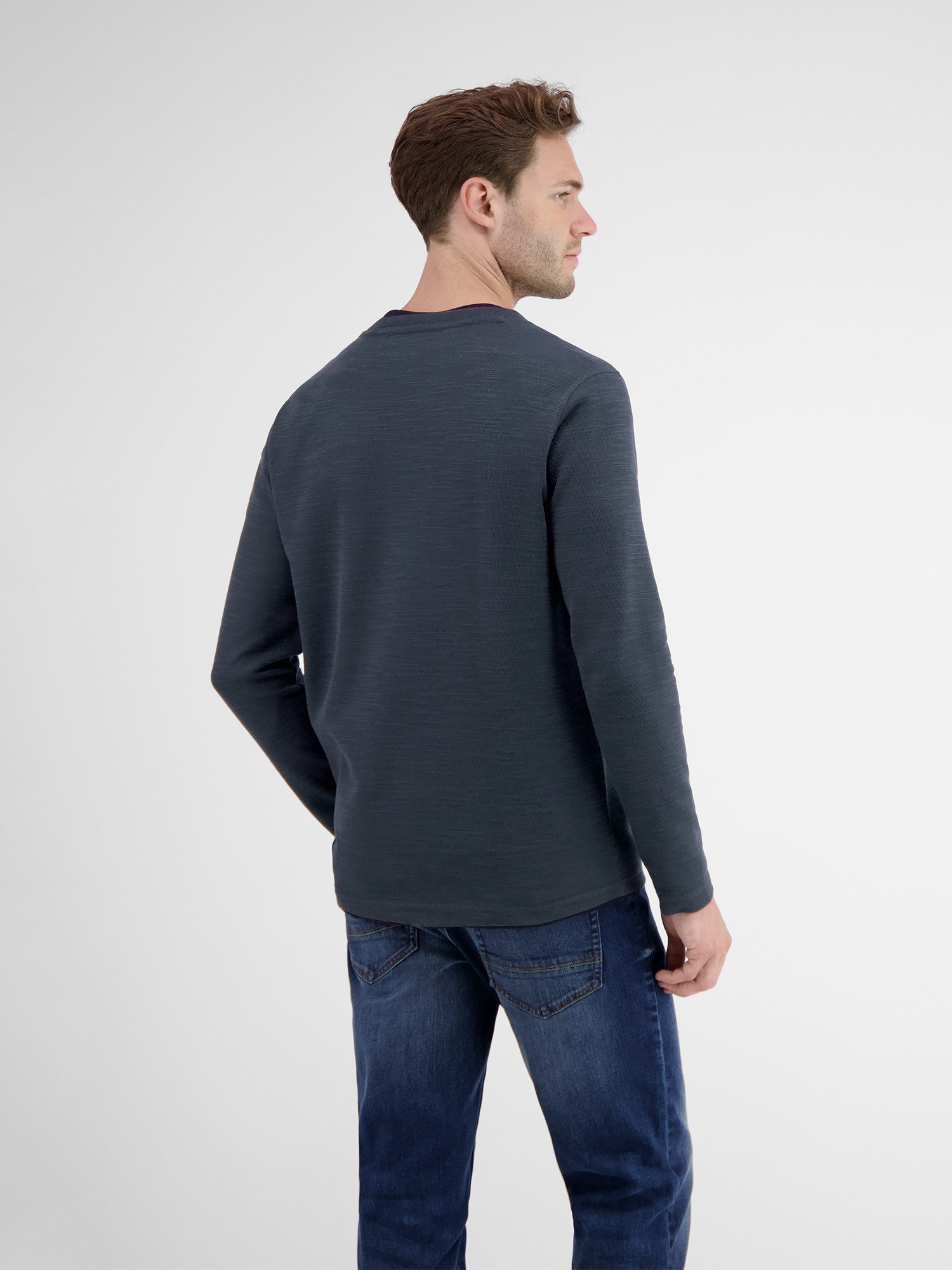 Lerros Henleyshirt LERROS serafinoshirt voor heren