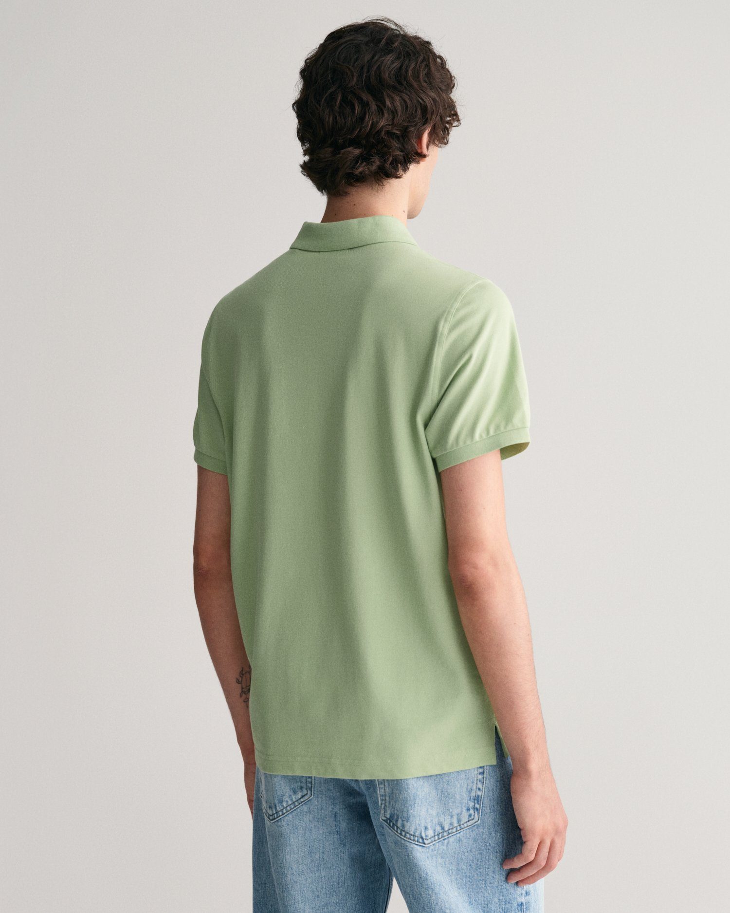 Gant Poloshirt REG SHIELD SS PIQUE POLO met logo en platte breikraag 100% katoen pique
