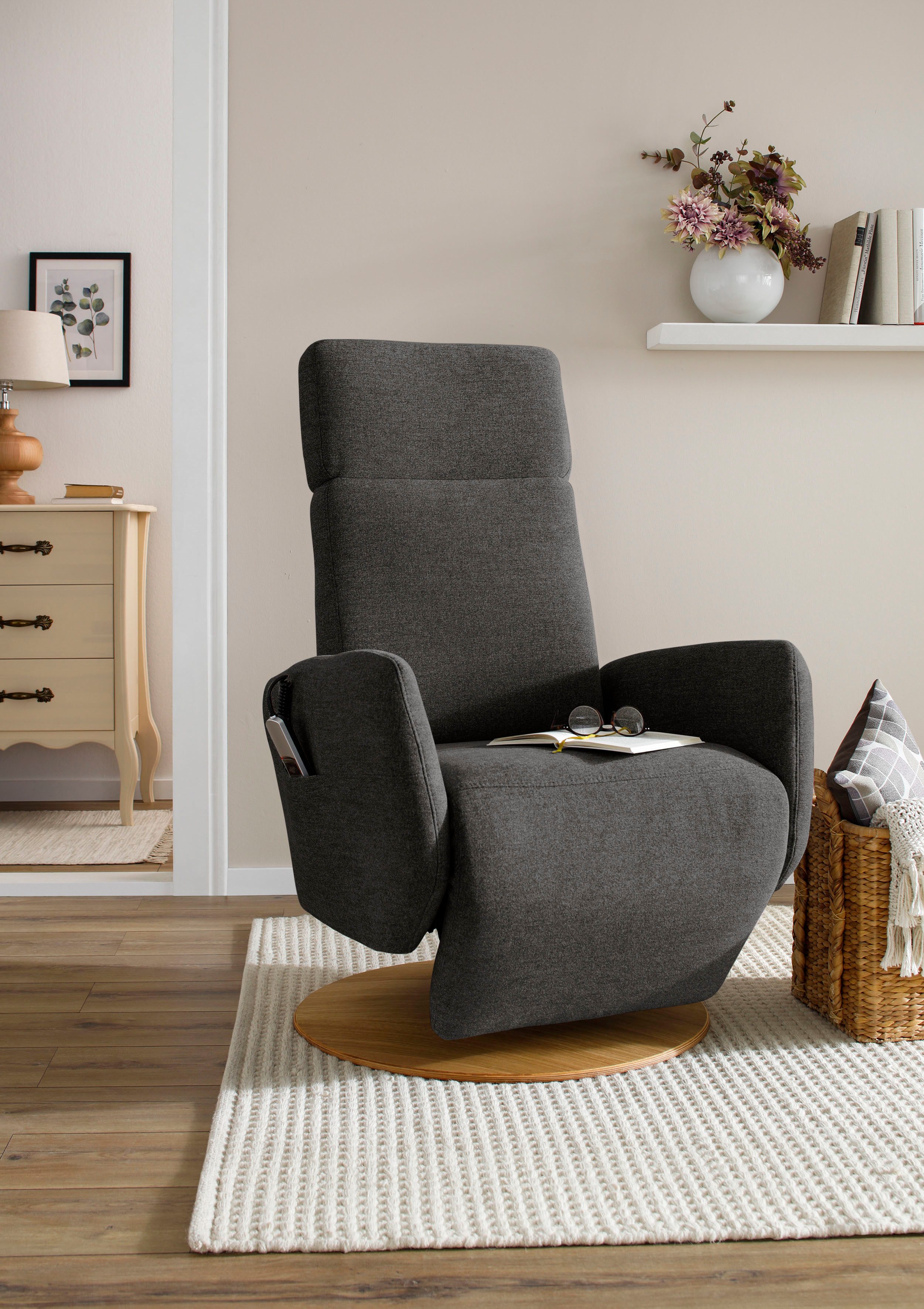 Places of Style Relaxfauteuil Conville naar keuze met 2 motoren, 2 motoren en accu of met 2 motoren 