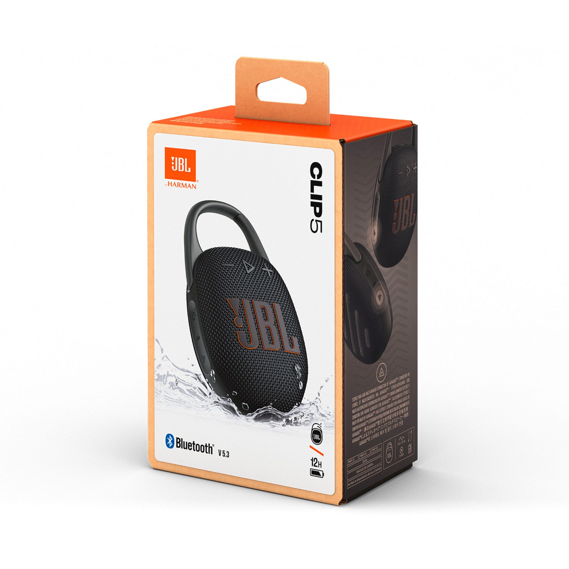 JBL Bluetooth luidspreker Clip 5 ultra-compact, water- en stofbestendig (ip67), 7 watt rms