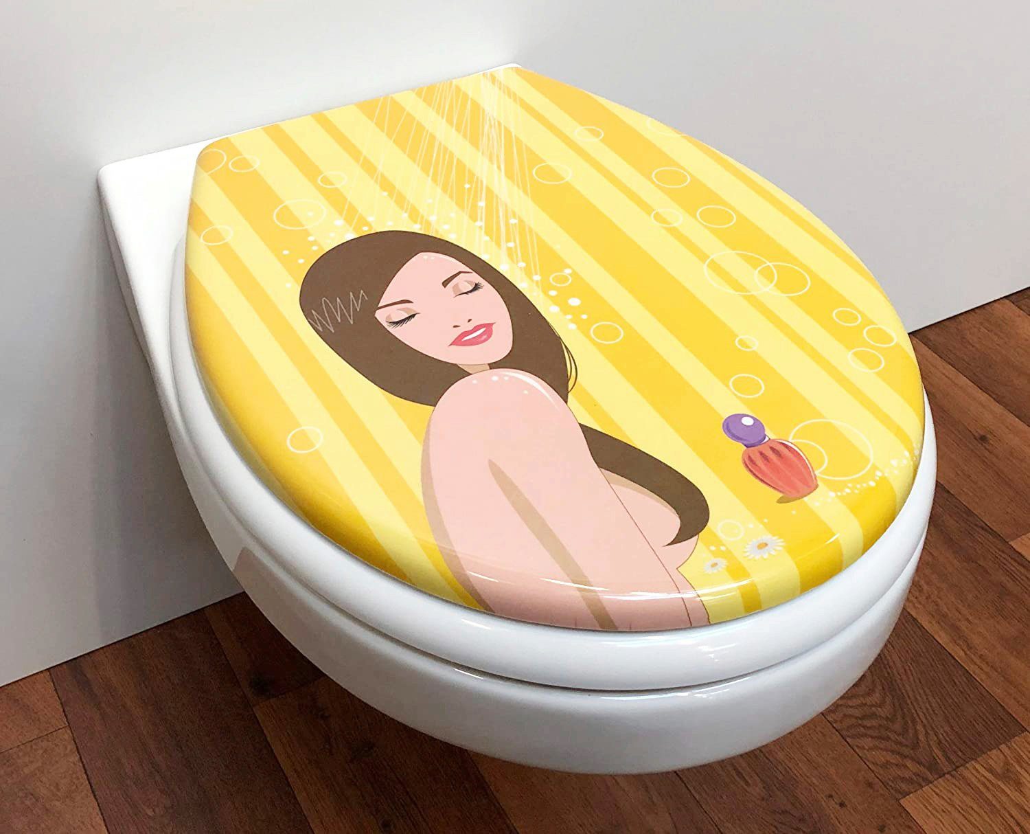 ADOB Toiletzitting Shower Soft-closemechanisme, voor het schoonmaken afneembaar