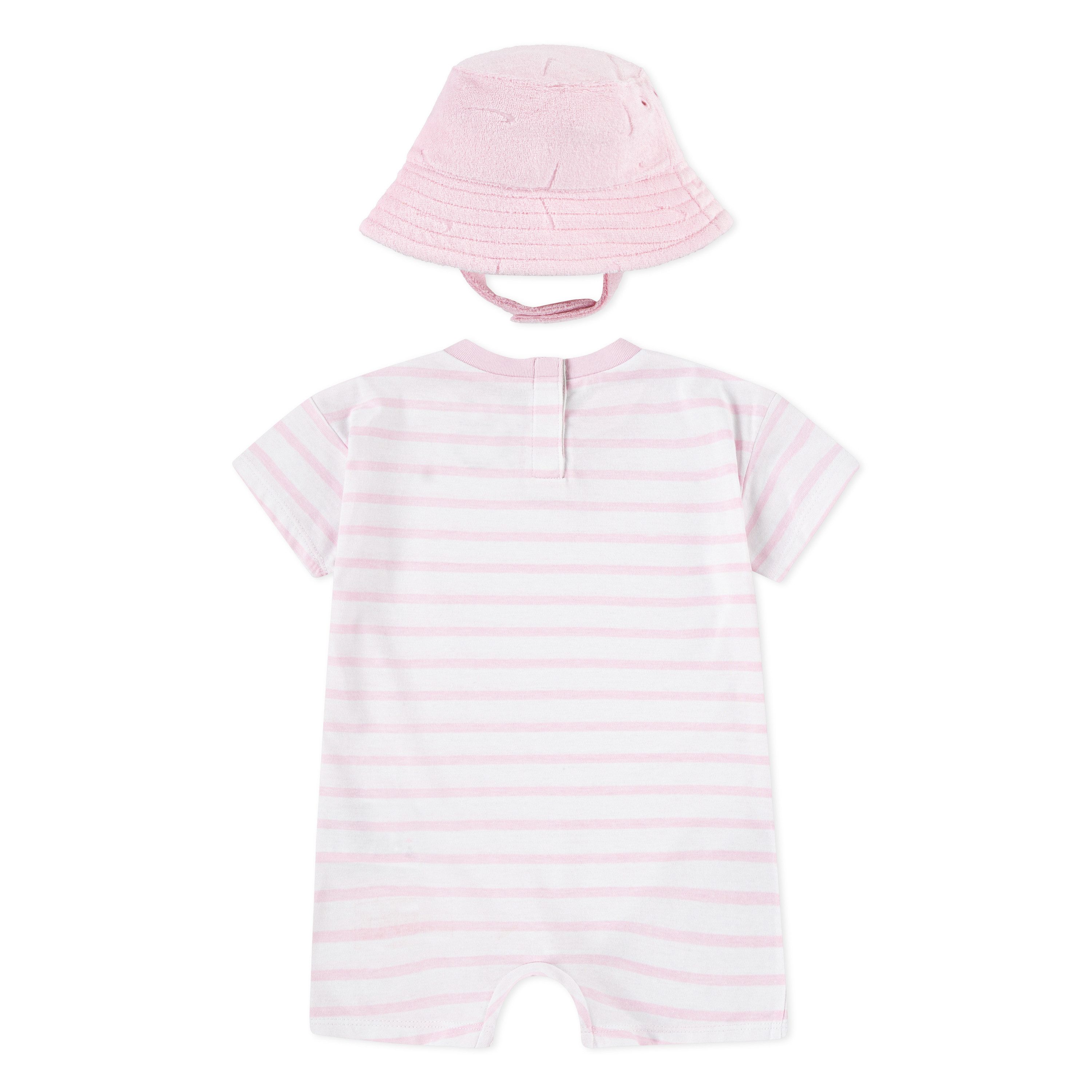 Nike Sportswear Romper jasje en muts NKN TOWEL TERRY SS SL ROMPER (2-delig)