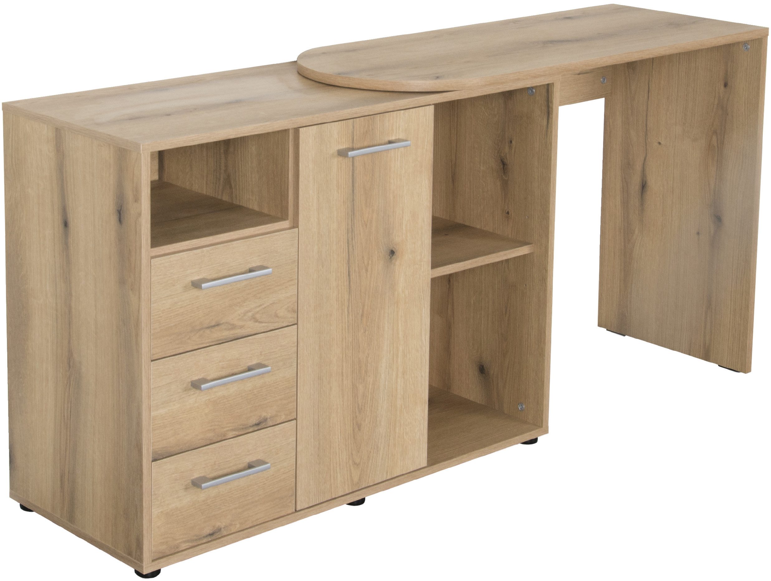 VOGL Möbelfabrik Bureau draaibaar tafelblad, ruimtebesparend, made in germany