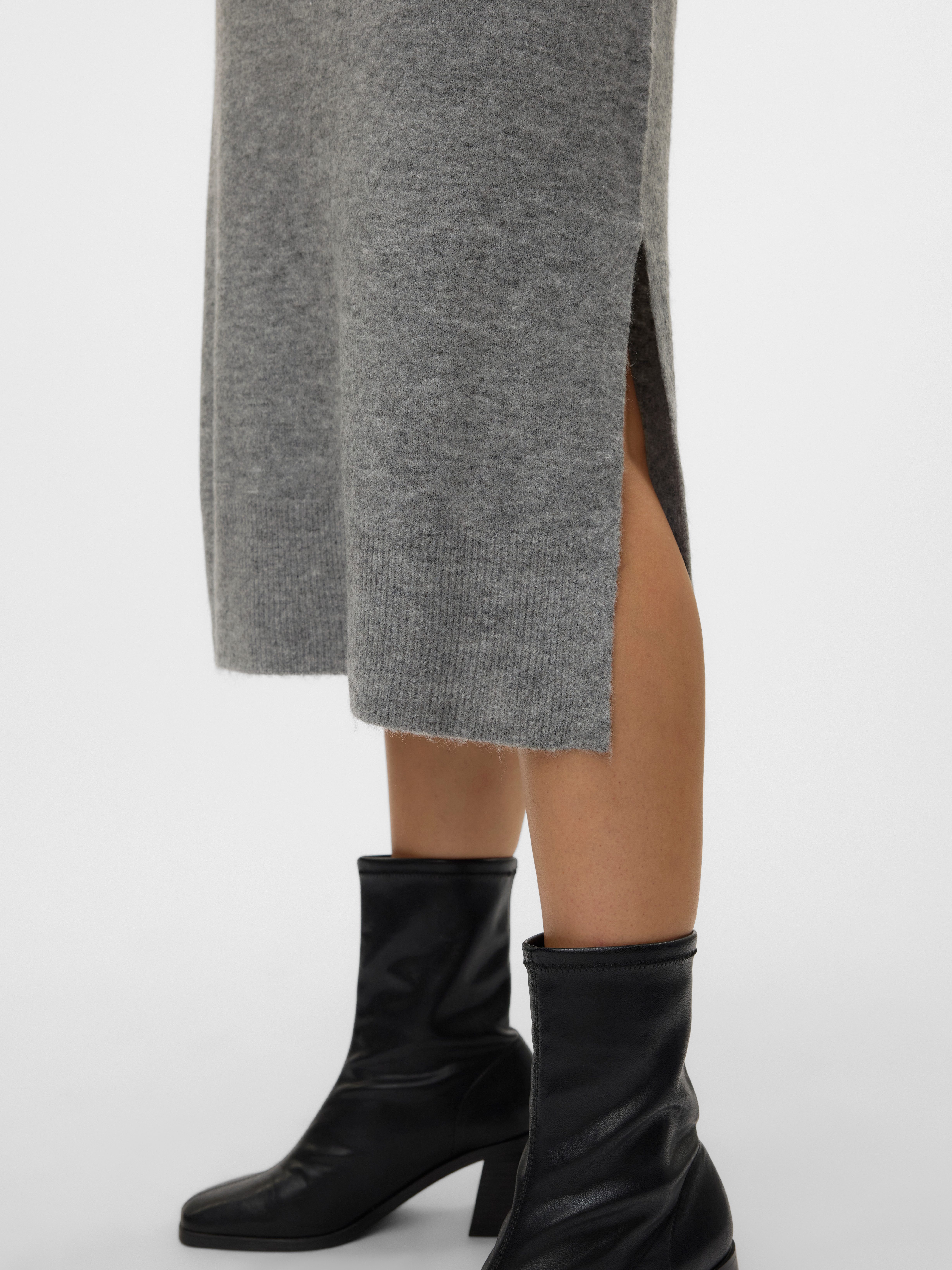 Vero Moda Gebreide jurk VMJUPITER LS V-NECK CALF DRESS BF