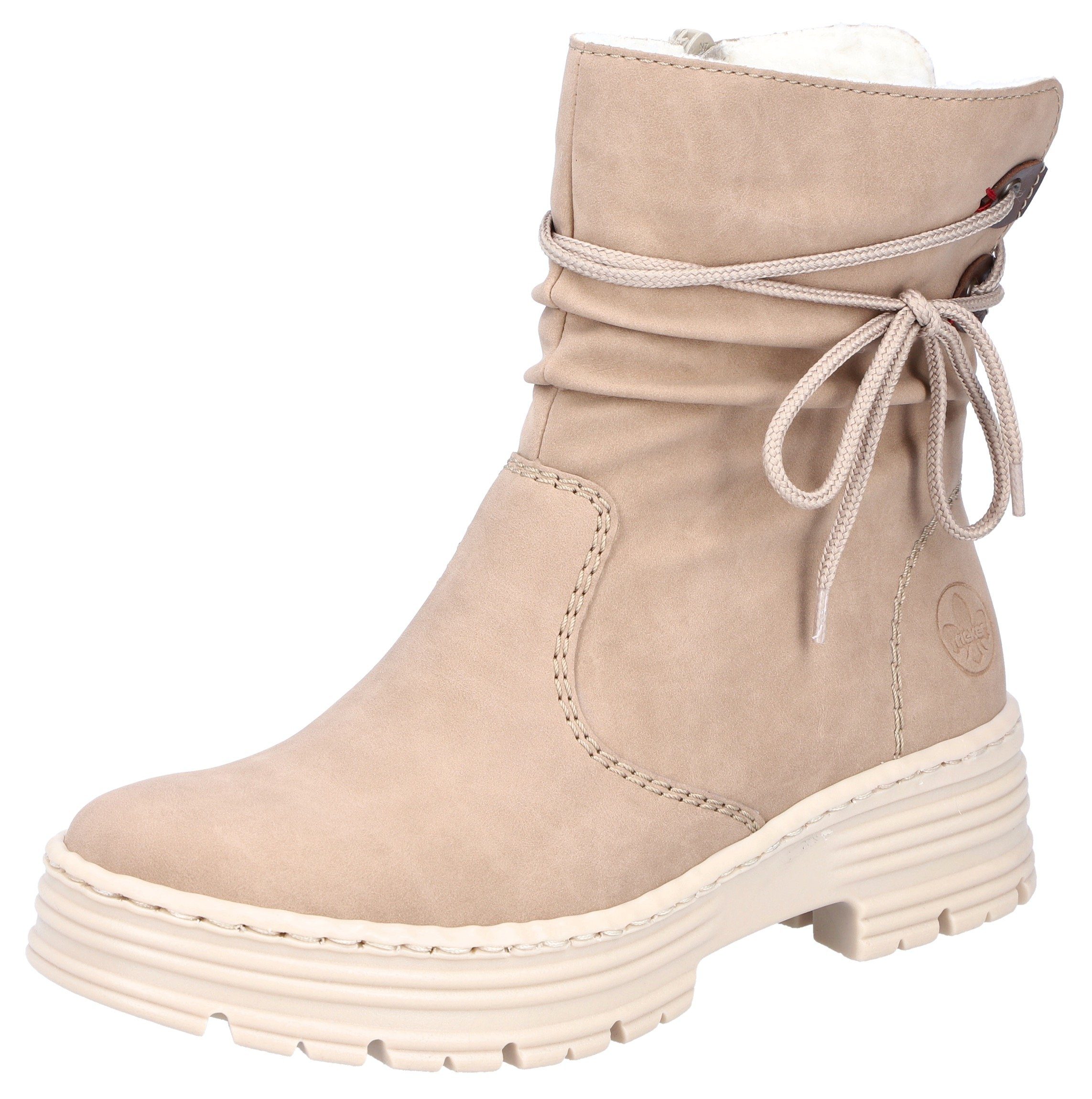 Rieker Winterlaarsjes met siersluiting dames winterlaarsjes maat 36 beige