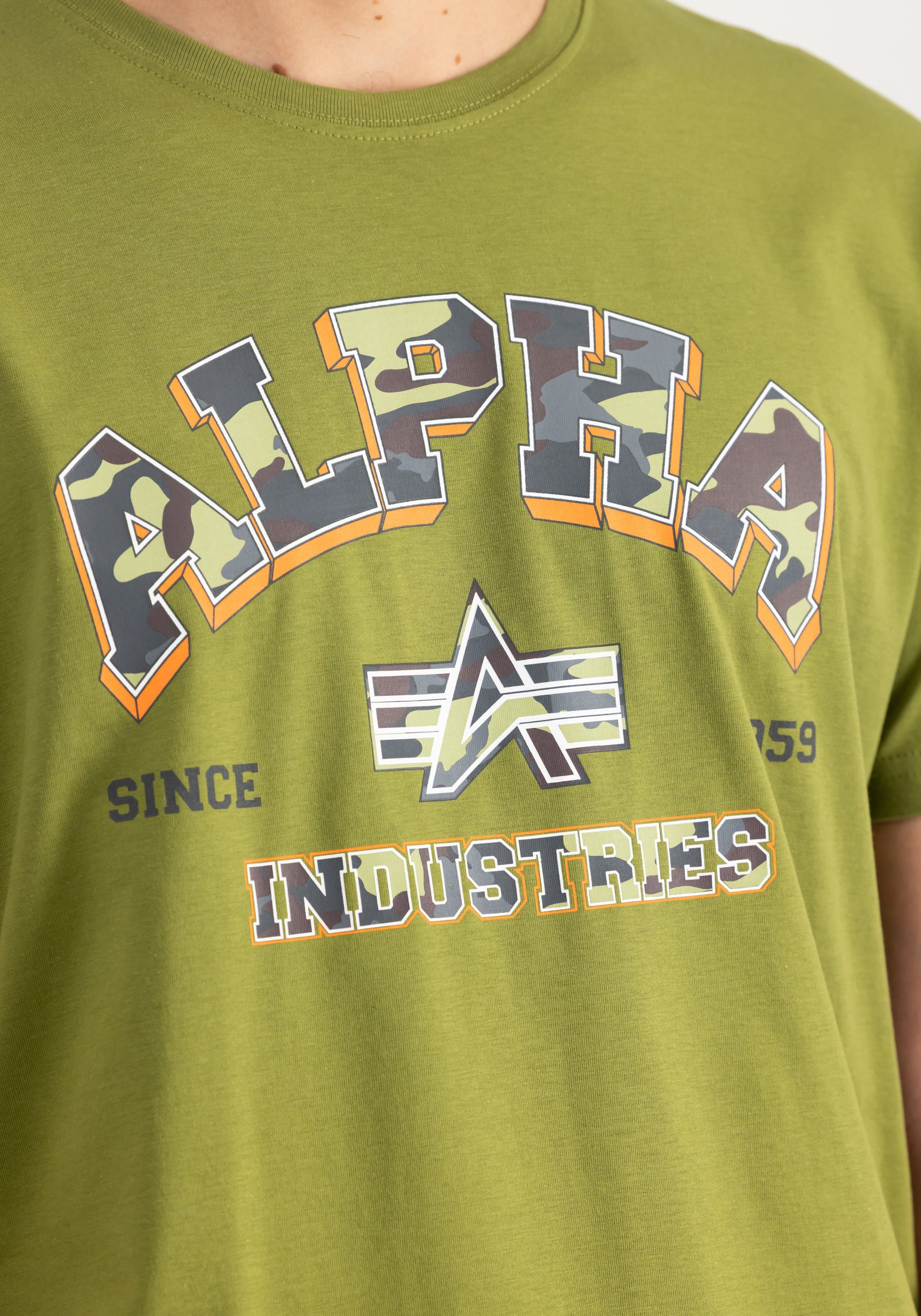 Alpha Industries T-shirt Men T-Shirts College Camo T