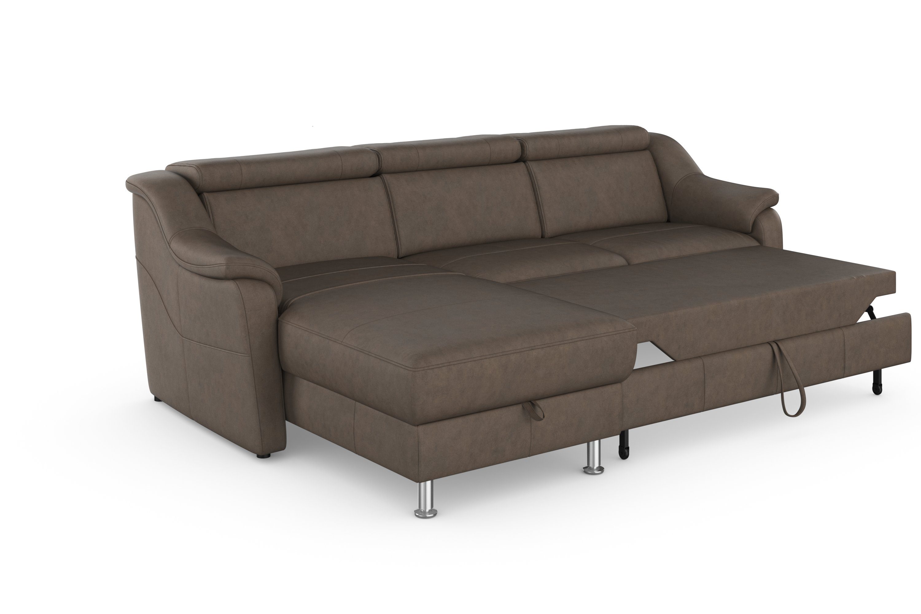 sit&more Hoekbank Freetown L-vorm met verstelbare hoofdsteun en comfortabele binnenvering