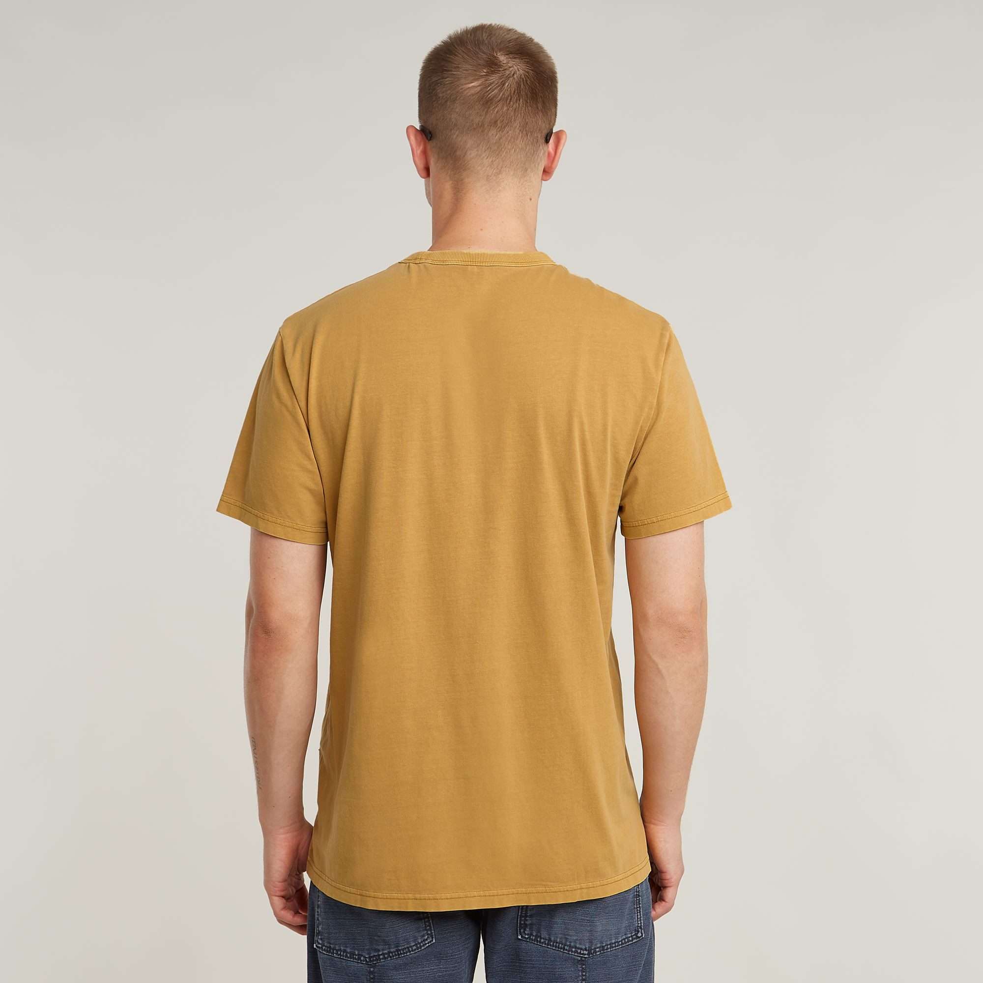 G-Star RAW T-shirt Nifous Ronde hals, met ribinzet