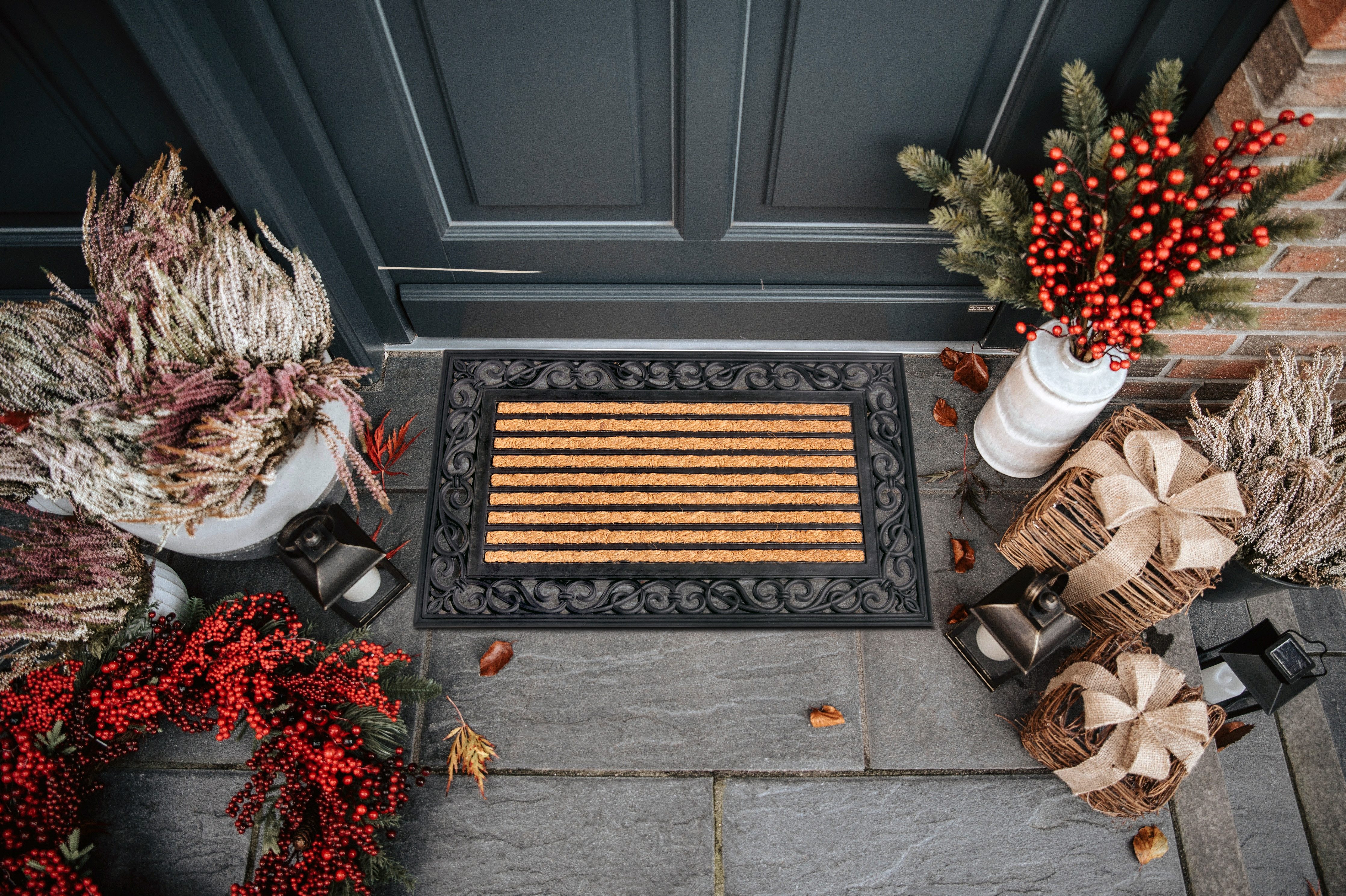 HANSE Home Mat Mix Mats Gummi Kokos Panama, deurmat Slijtvast, onderhoudsvriendelijk, robuust, weerbestendig, UV-bestendig