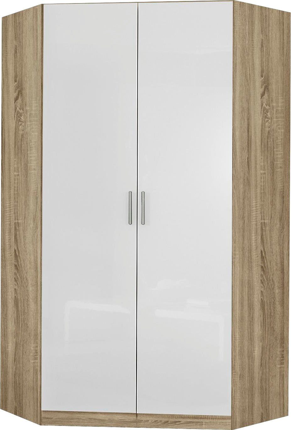 rauch Hoekkledingkast Celle hoekkasten maat 117 cm x 197 cm x 117 cm wit