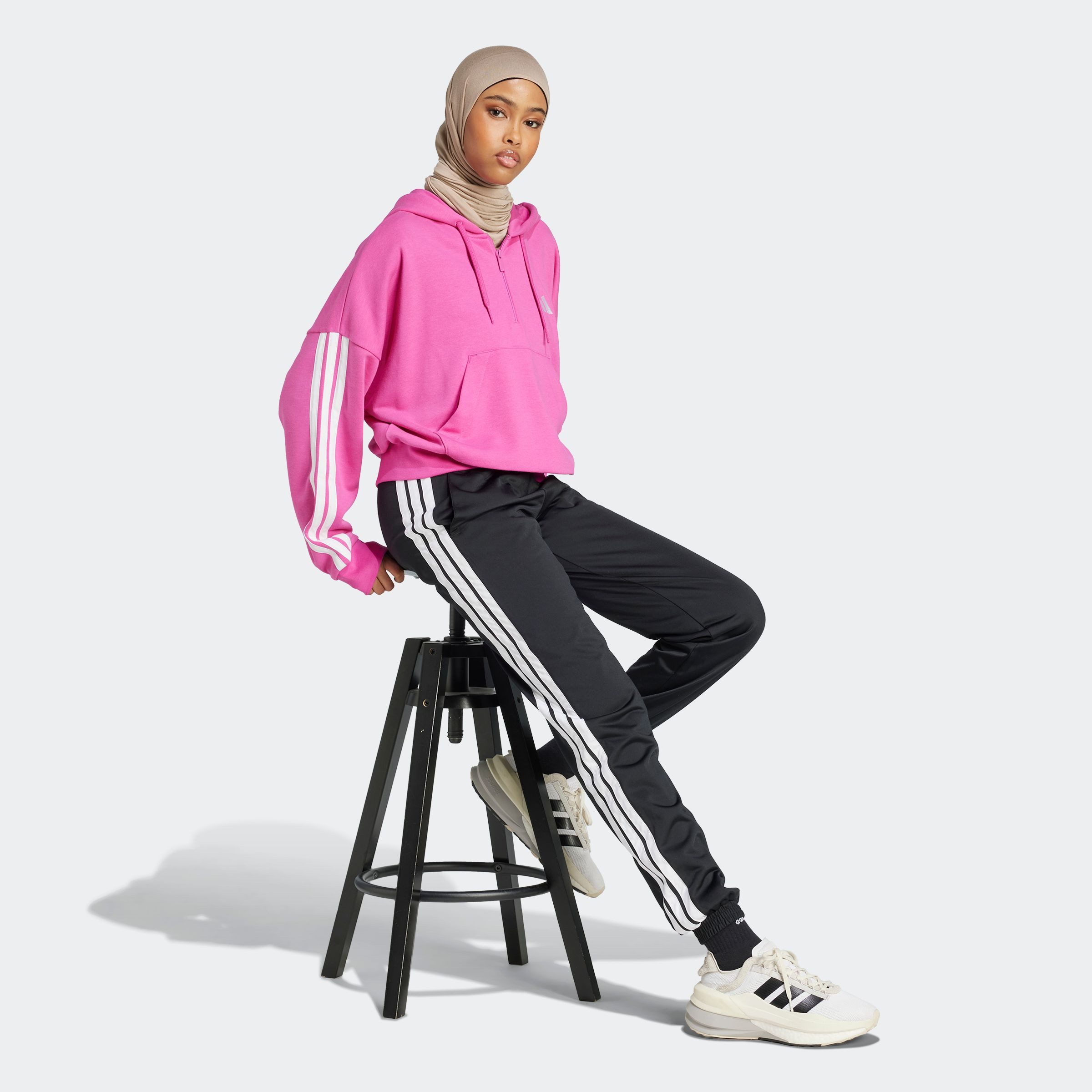 adidas Sportswear Hoodie W 3S FT QZ HD