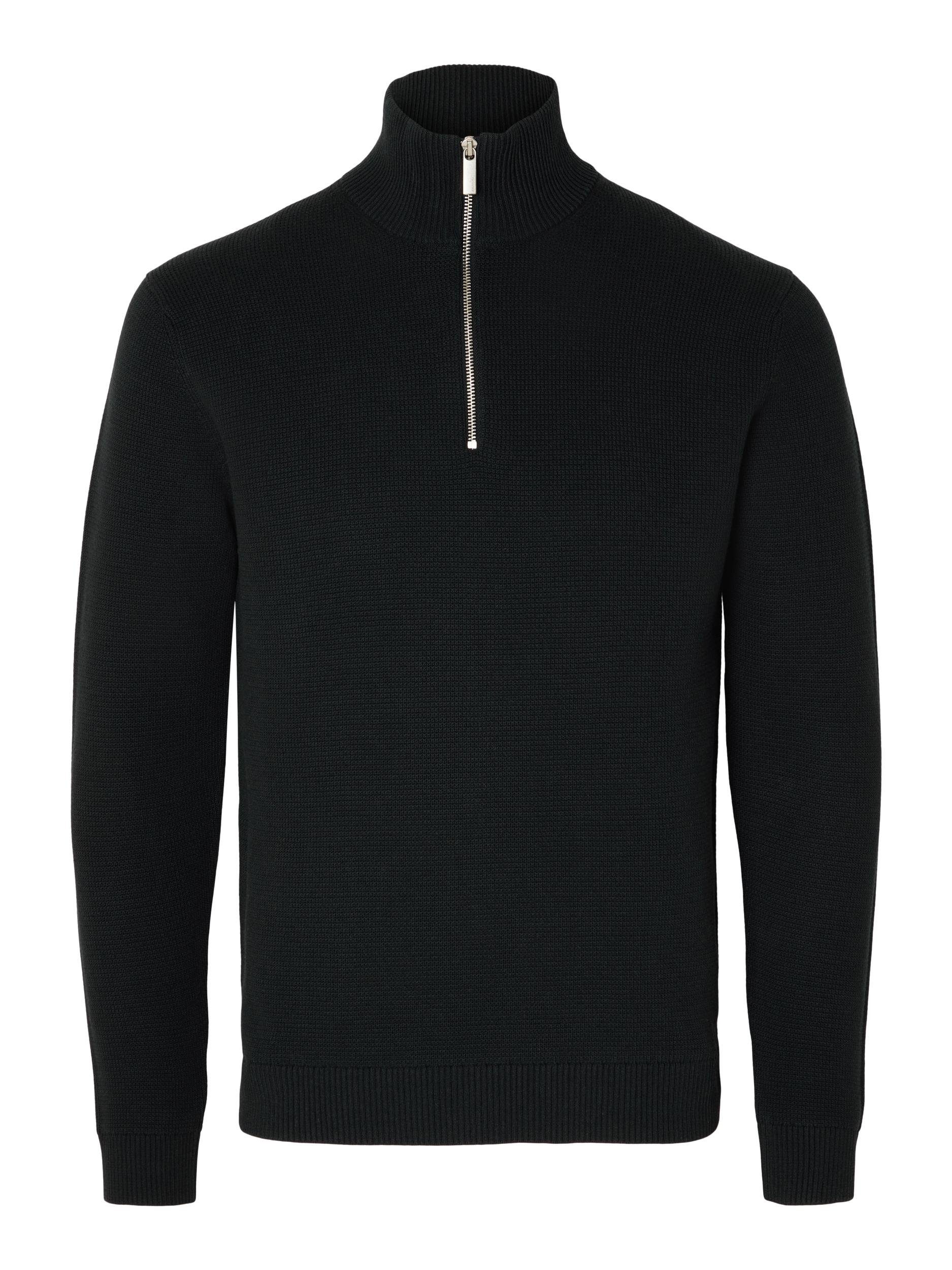 SELECTED HOMME Schipperstrui SLHDANE LS KNIT STRUCTURE HALF ZIP NOOS