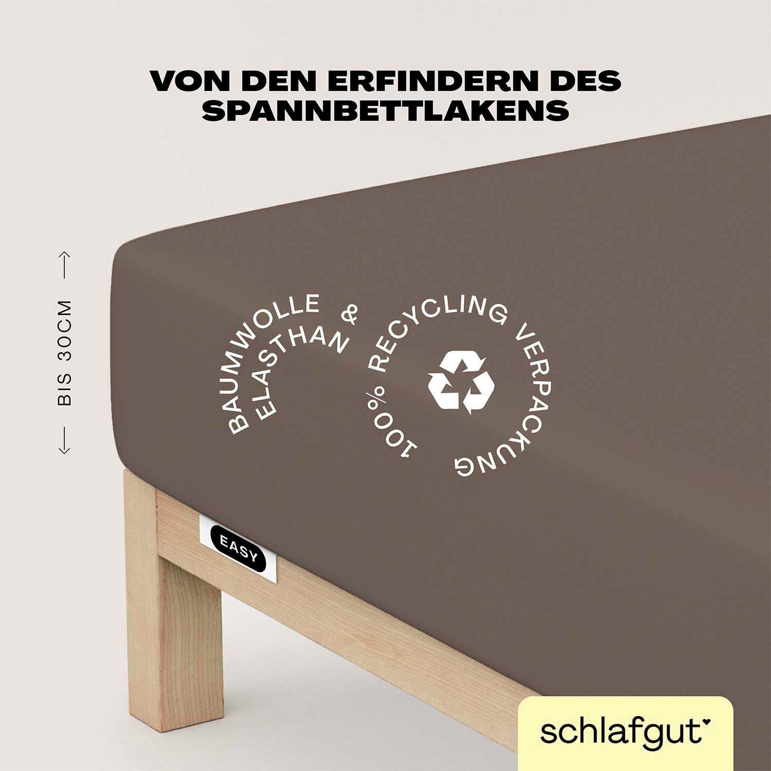 Schlafgut Hoeslaken EASY jersey elastaan MADE IN GREEN by OEKO-TEX® (1 stuk)