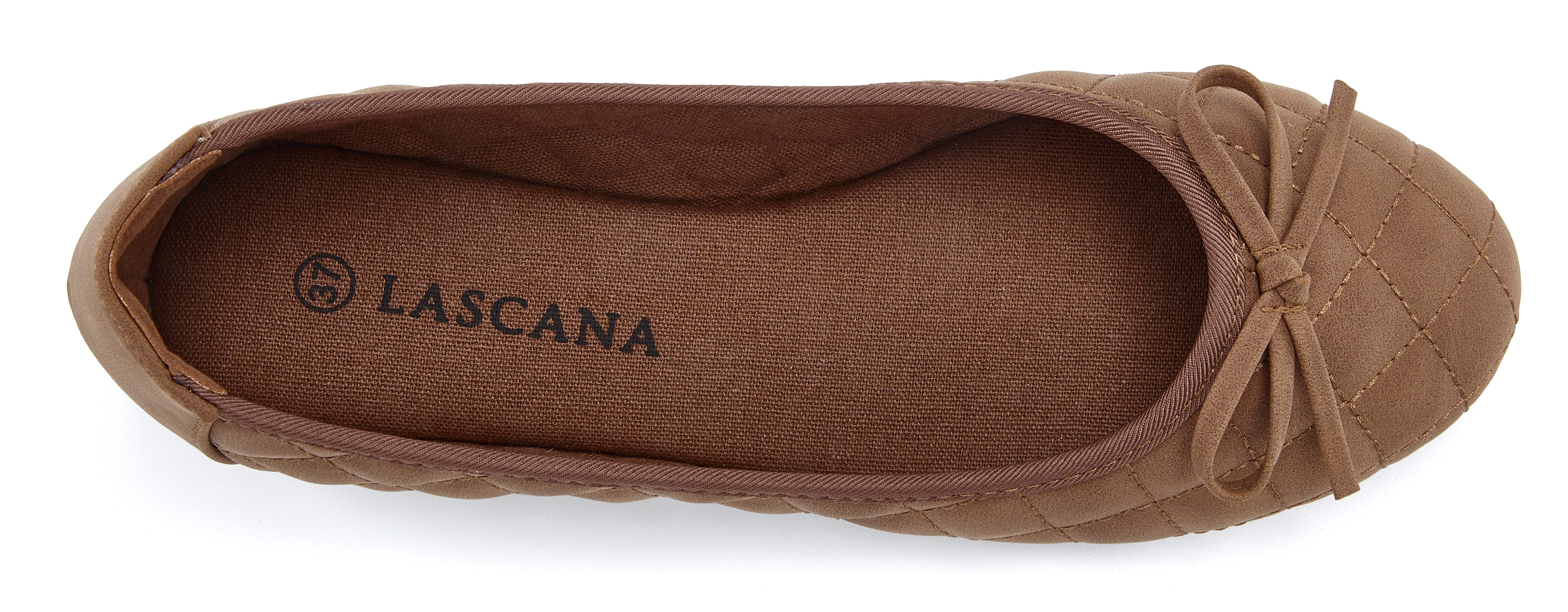 Lascana Ballerina's Slipper, instapschoen met strikapplicatie vegan