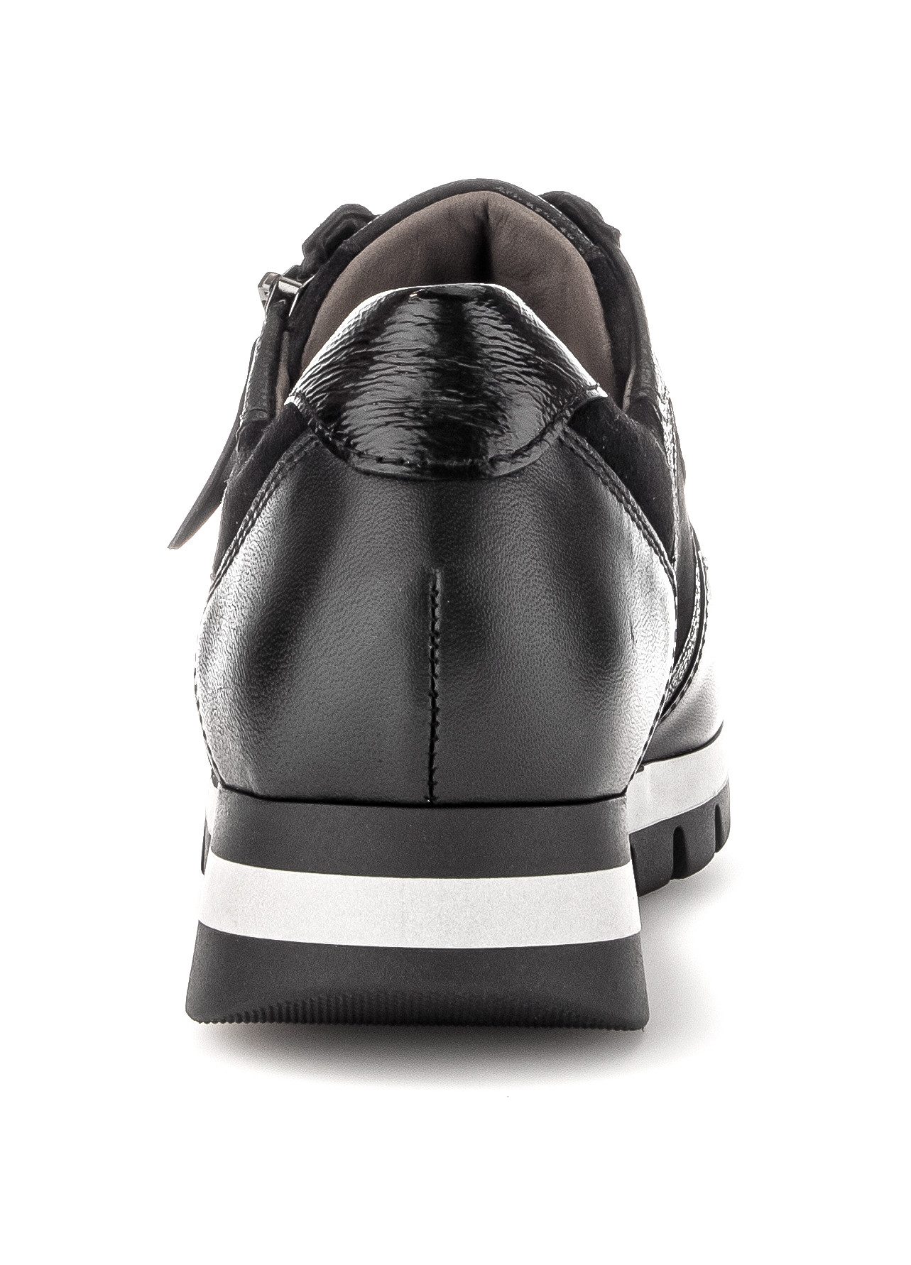 Gabor Sneakers met sleehak Turijn , vrijetijdsschoen, halfschoen, veterschoen met comfortbreedte h (=zeer breed)