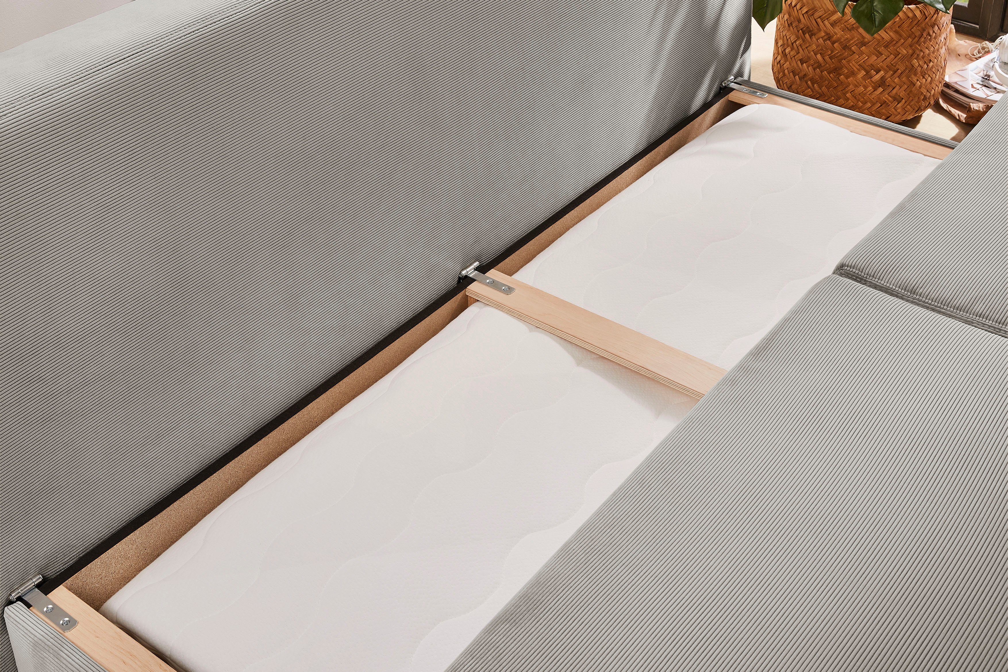 Jockenhöfer Gruppe Slaapbank Derby Volwaardig bed, topmatras, pocketvering zitting en rug