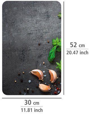 WENKO Kookplaatdeksel Universeel model Kruiden (set, 2-delig)