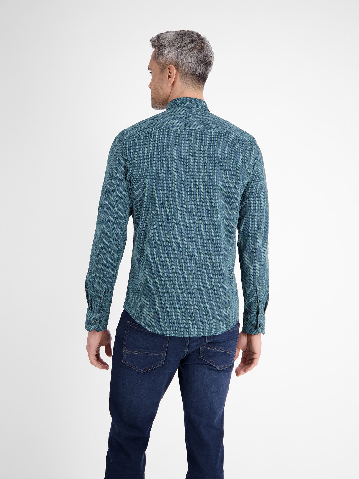 Lerros Overhemd met lange mouwen LERROS jersey herenoverhemd