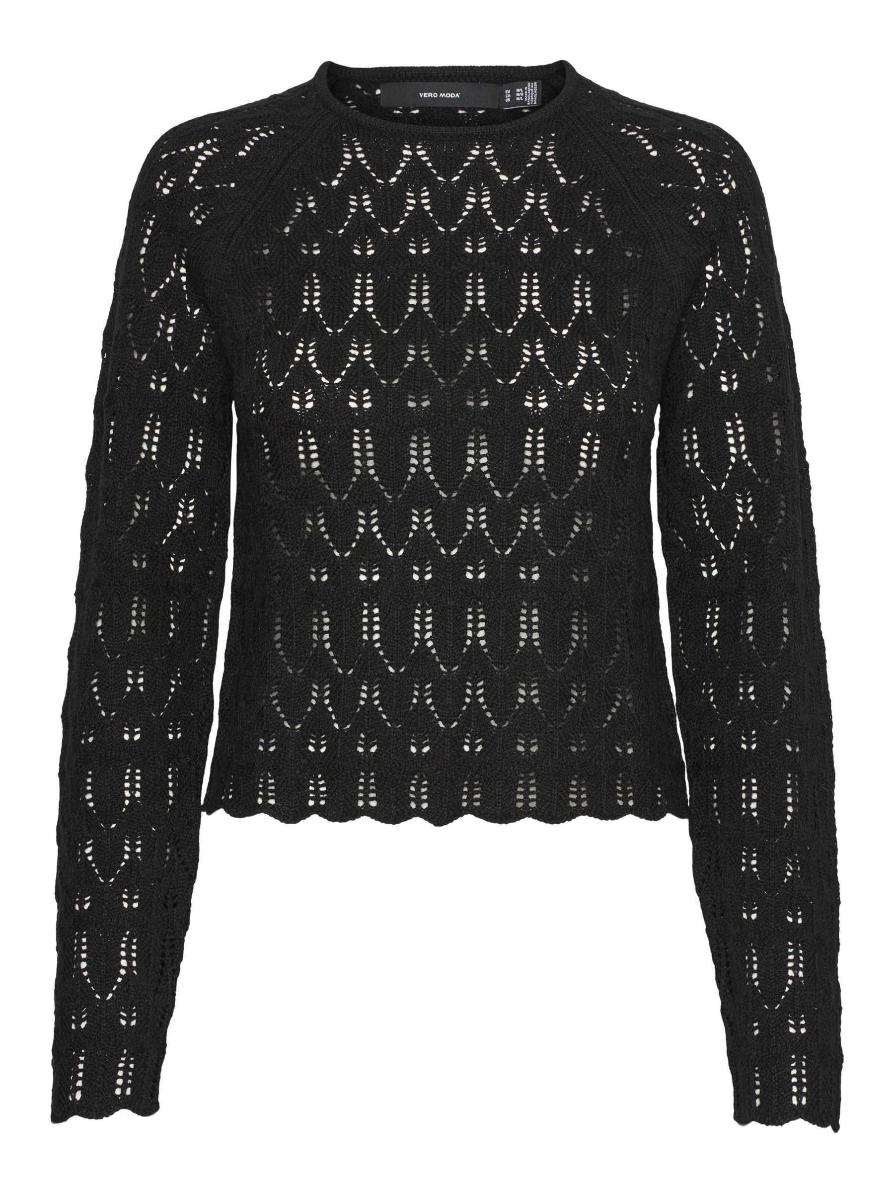 Vero Moda Gebreide trui VMNEWFABIENNE LS O-NECK PULLOVER NOOS