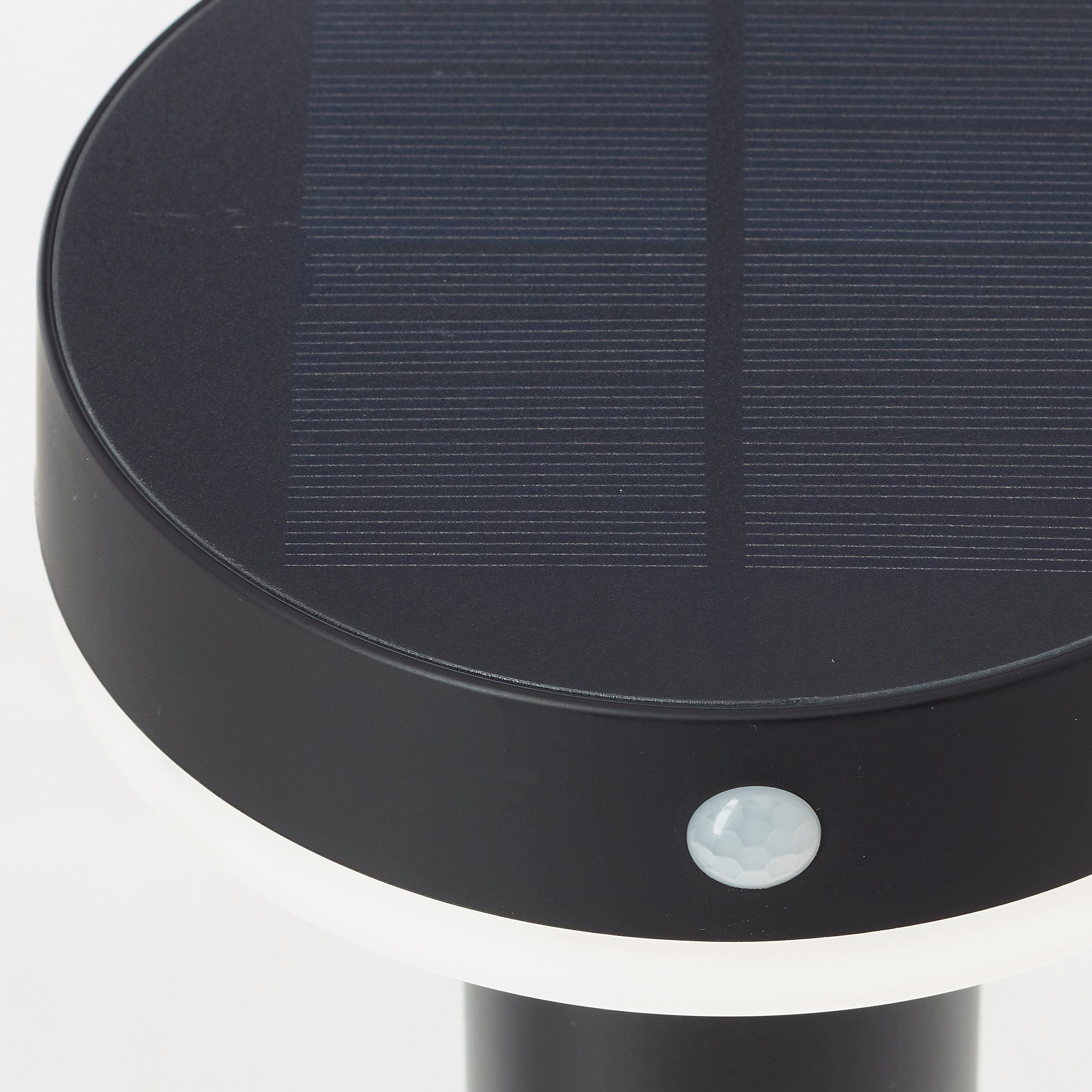 Brilliant Leuchten Led-sokkellamp Magua LED buitenvoetlamp, solar, 50 cm, 350 lm, 4000 K, metaal, zwart (1 stuk)
