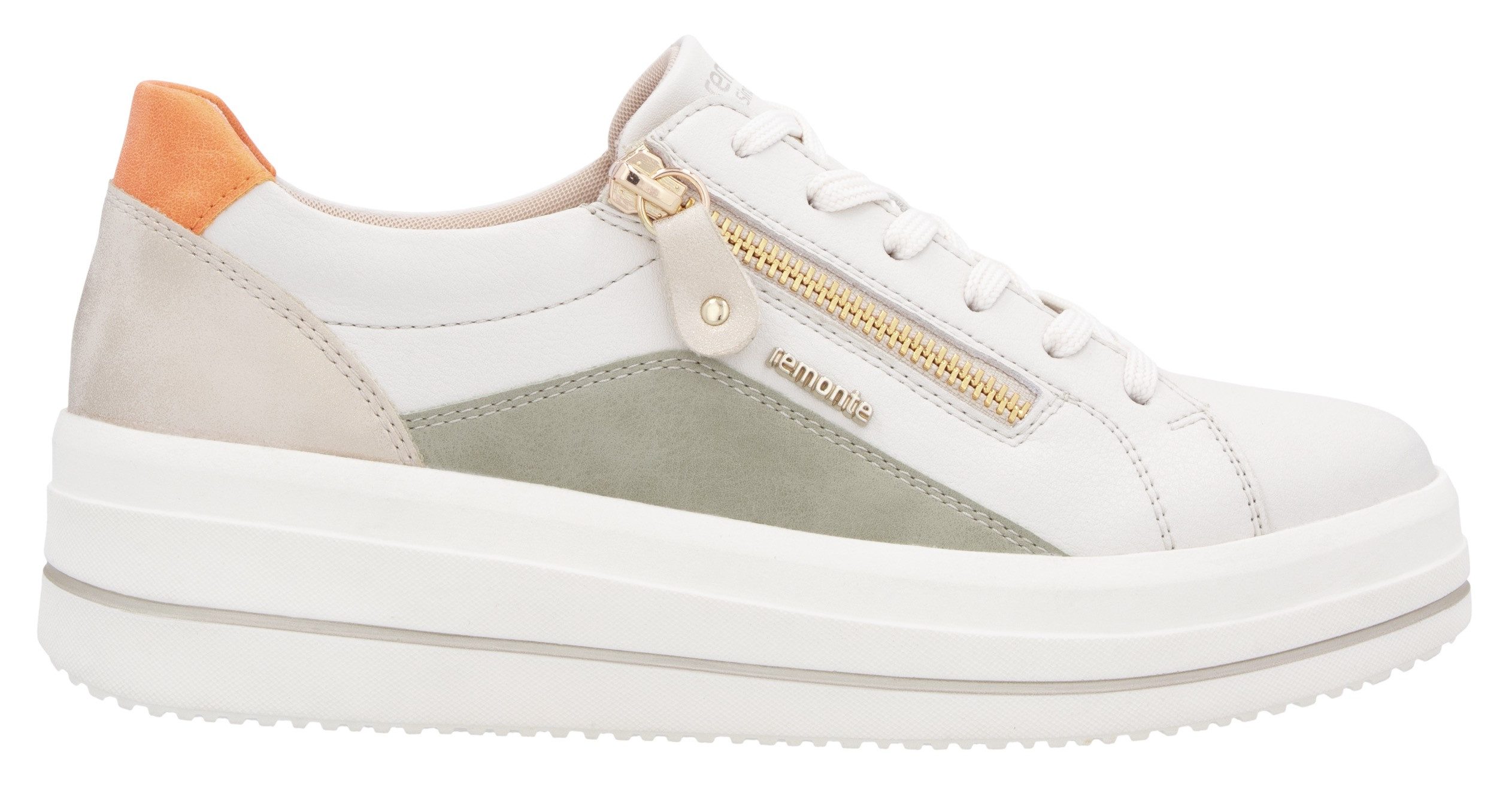 Remonte Plateausneakers ELLE-Collection , vrijetijdsschoen, lage schoen, veterschoen met zachte inlegzool